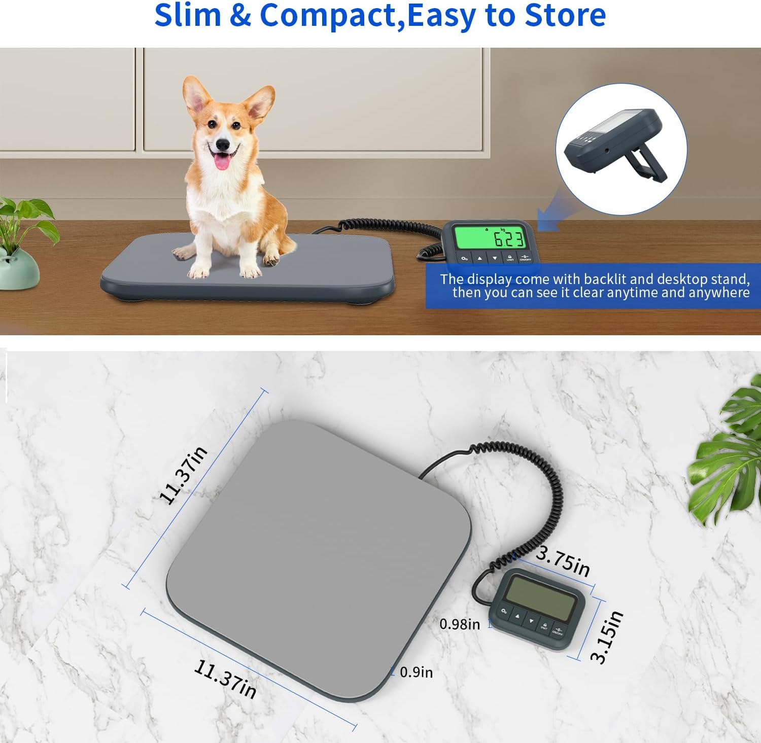Thumbnail 3 de UNIWEIGH Digital Shipping Scale 440 lb