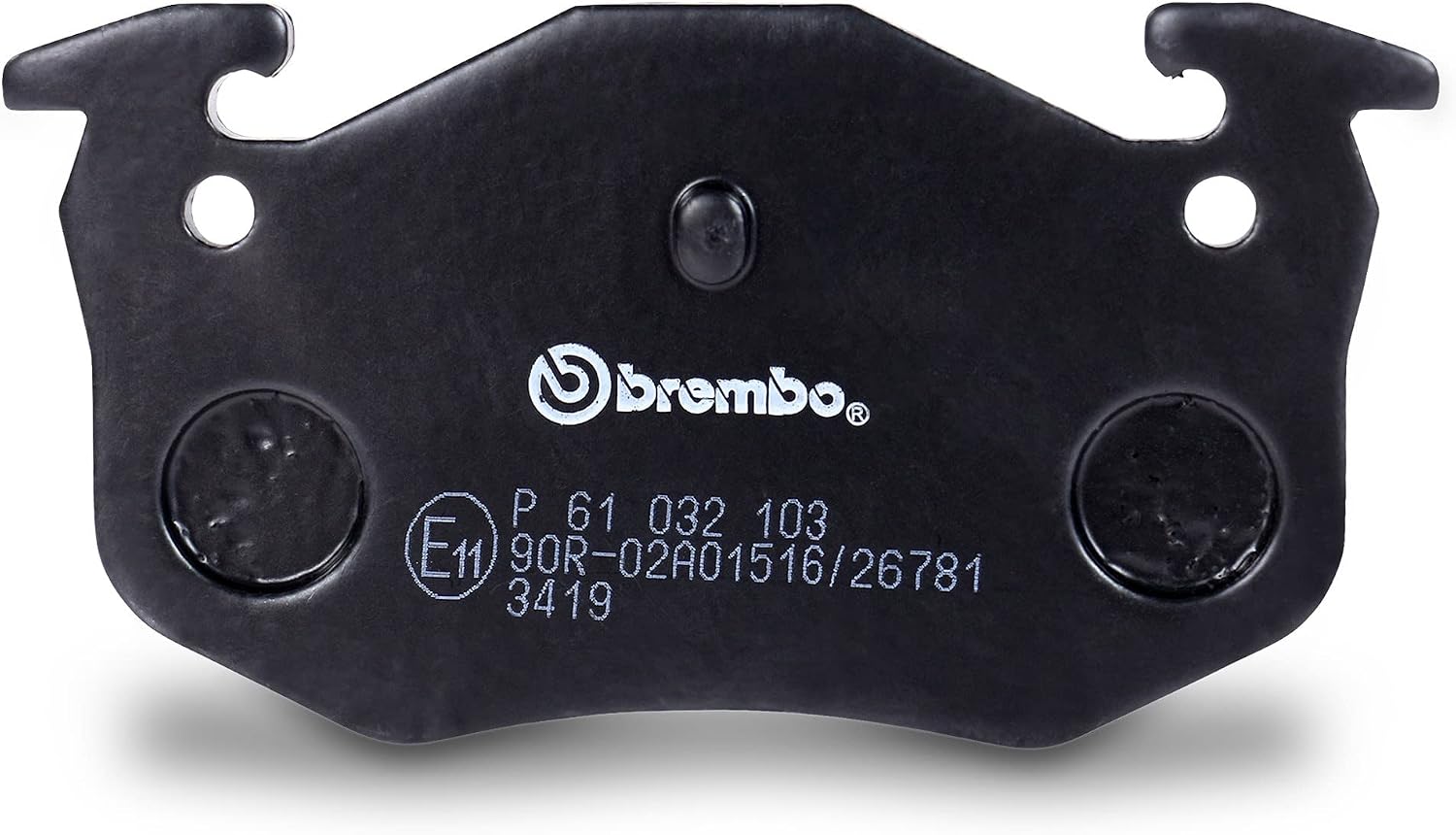 Detalle de Brembo P61032 Plaquettes de Frein Avant / Arrière – Conformité ECE-R90 et Indicateur d’usure