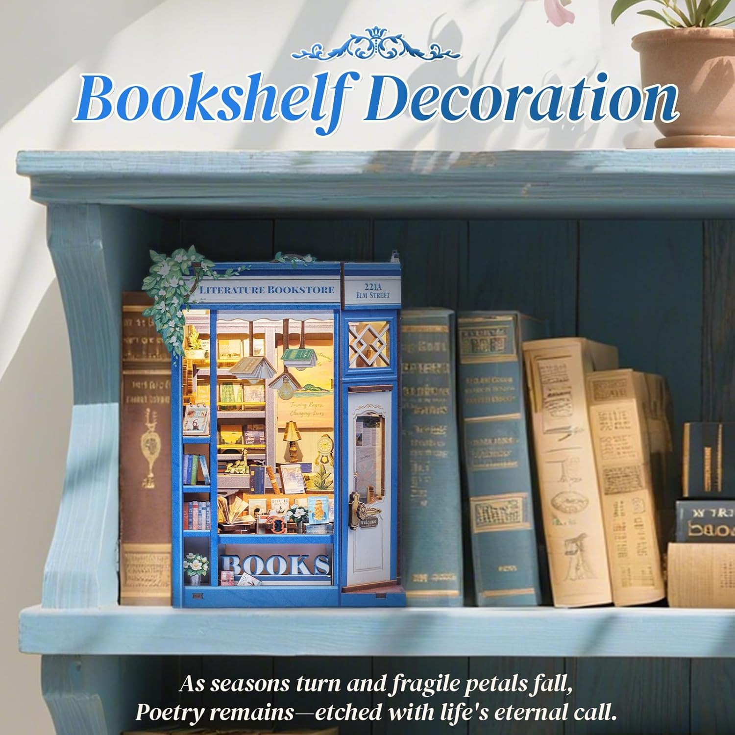 Thumbnail 6 de CUTEBEE DIY Book Nook Miniaturhaus 186 Teile