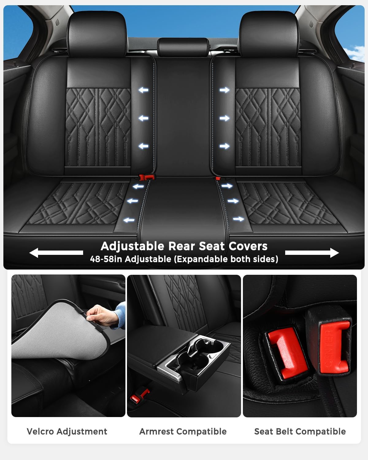 Detalle 2 de Huidasource Car Seat Covers in Faux Leather
