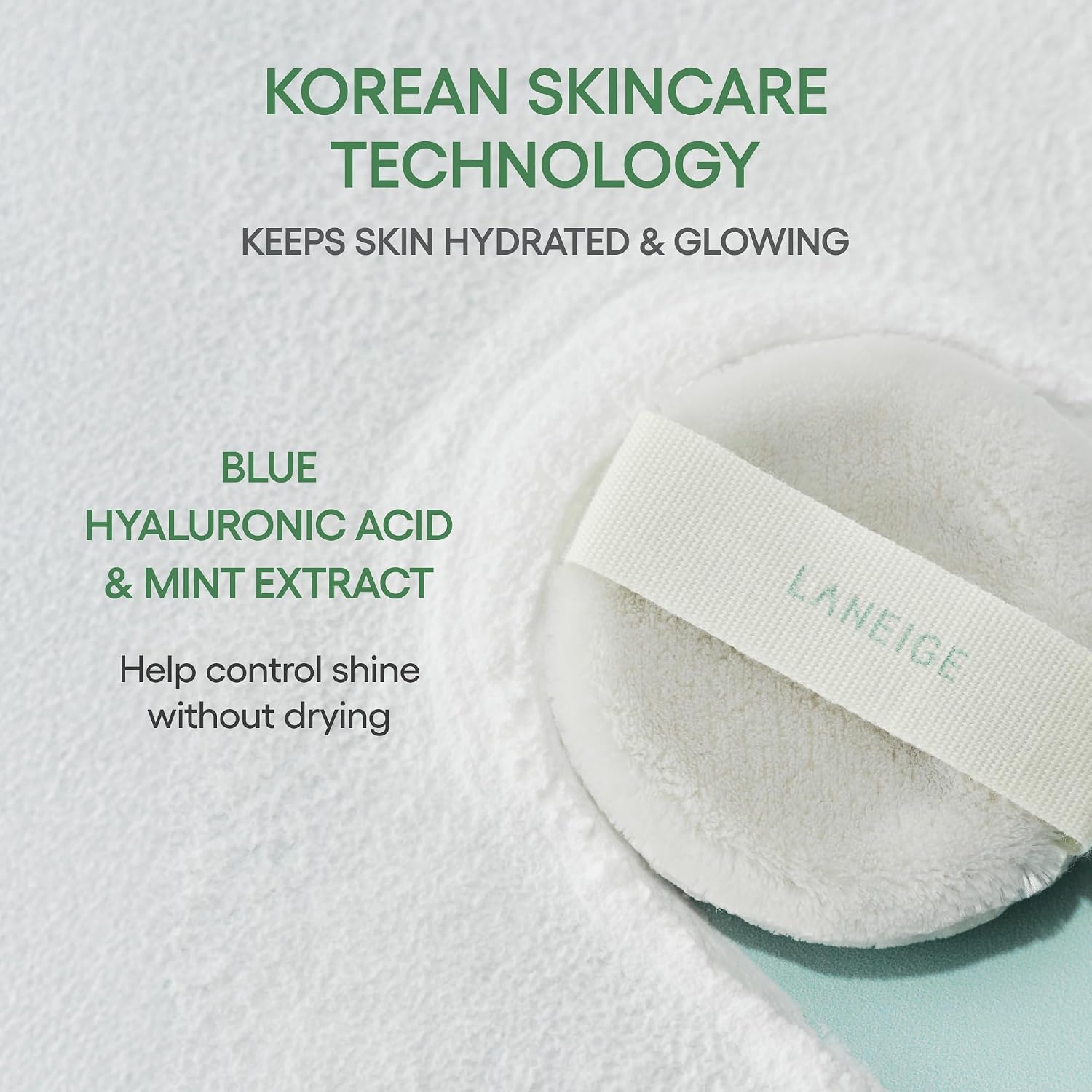 Detalle de LANEIGE Neo Blurring Powder: Shine Control Compact for Pore Blurring and a Semi-Matte Finish