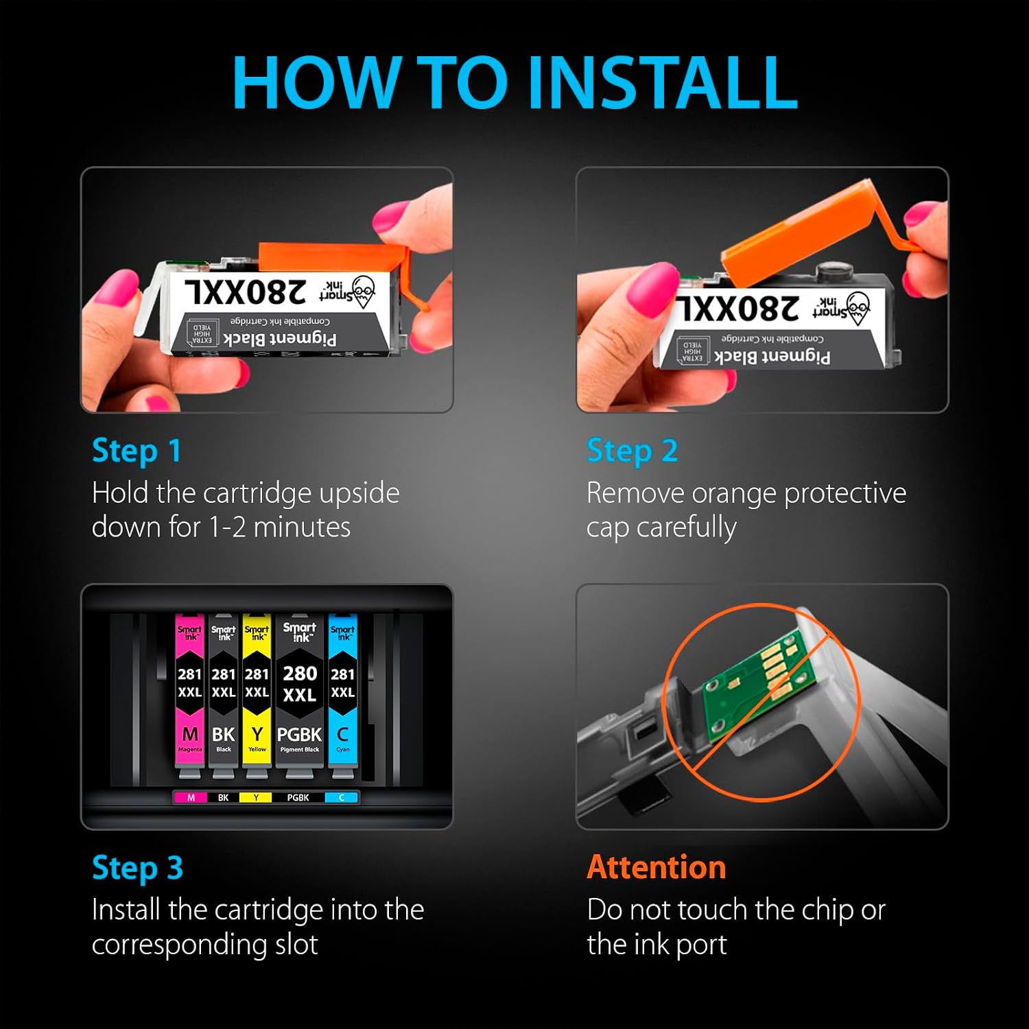Thumbnail 6 de Smart Ink PGI-280XXL / CLI-281XXL Compatible Ink Cartridges, 5-Pack