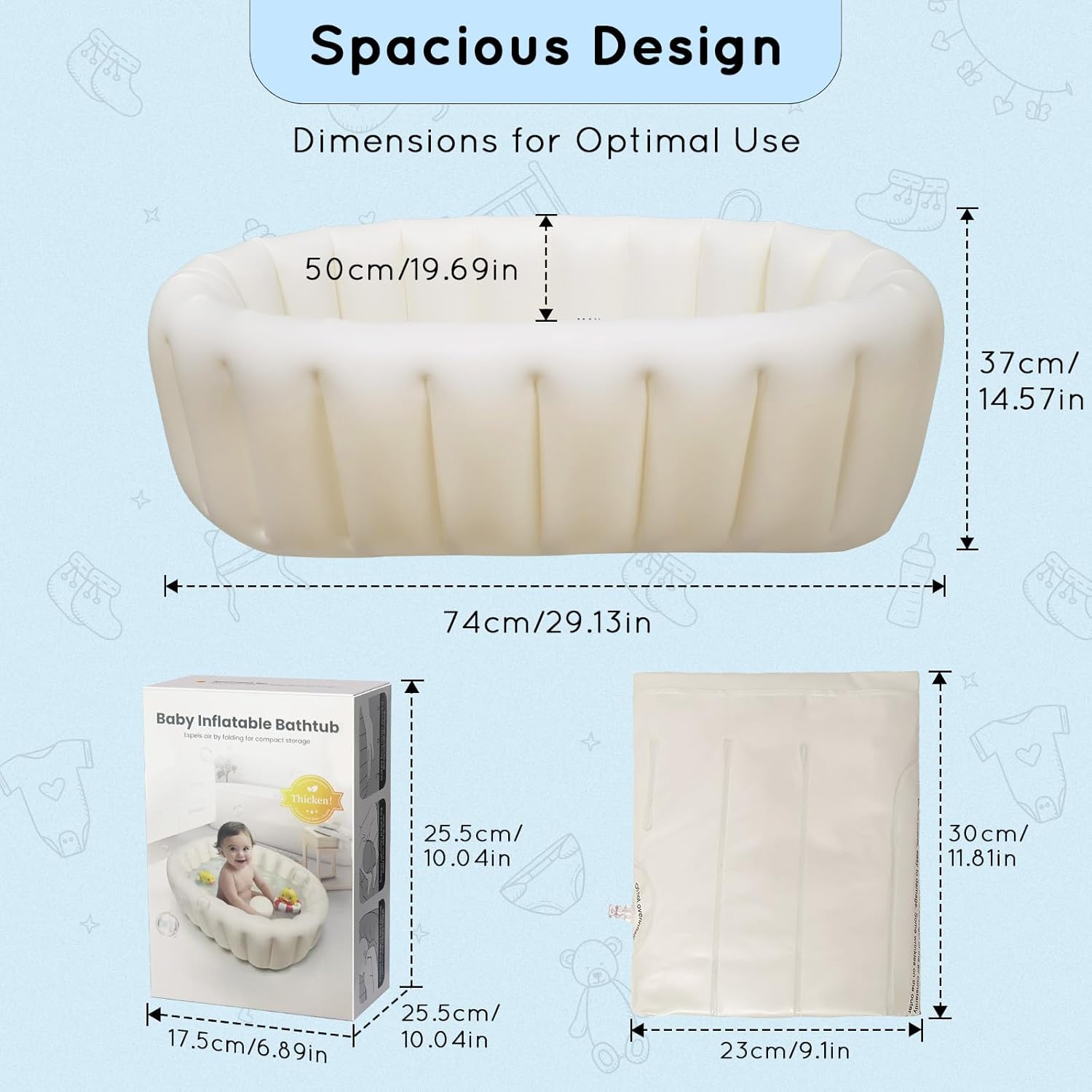 Thumbnail 4 de Inflatable baby bath 0 to 12 months