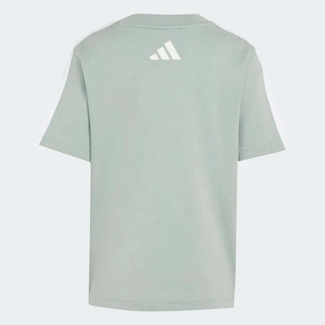 Detalle 2 de Conjunto colegial Adidas para niños pequeños en verde