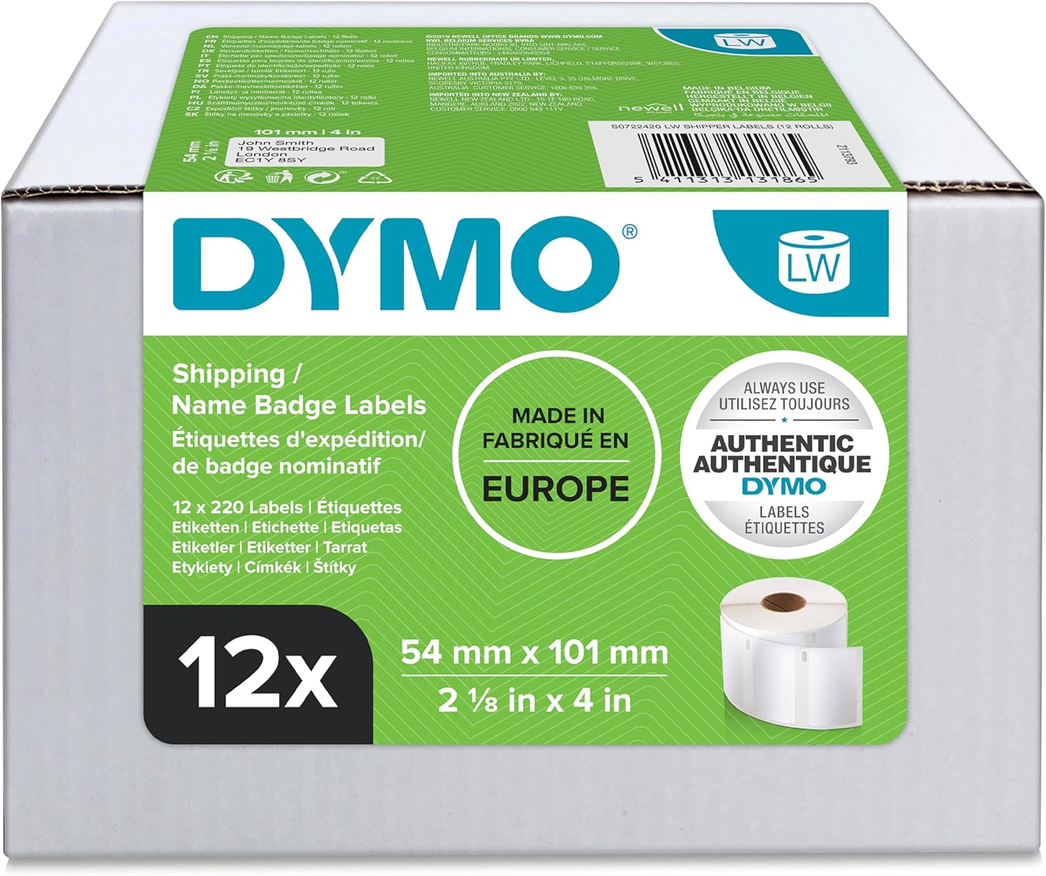 DYMO LabelWriter Large 54mm x 101mm labels