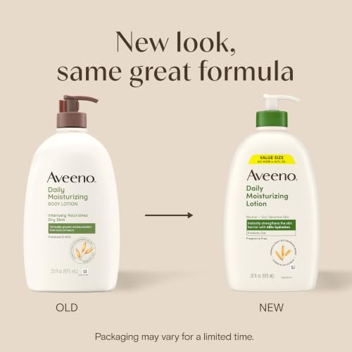 Thumbnail 1 de Aveeno Daily Moisturizing Body Lotion for Normal to Dry Skin – Fragrance Free, Non-Greasy, 18 Fl Oz