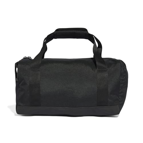 Detalle de Adidas Essentials Linear Duffel Bag Unisex XS – Black/White, 12,5 L