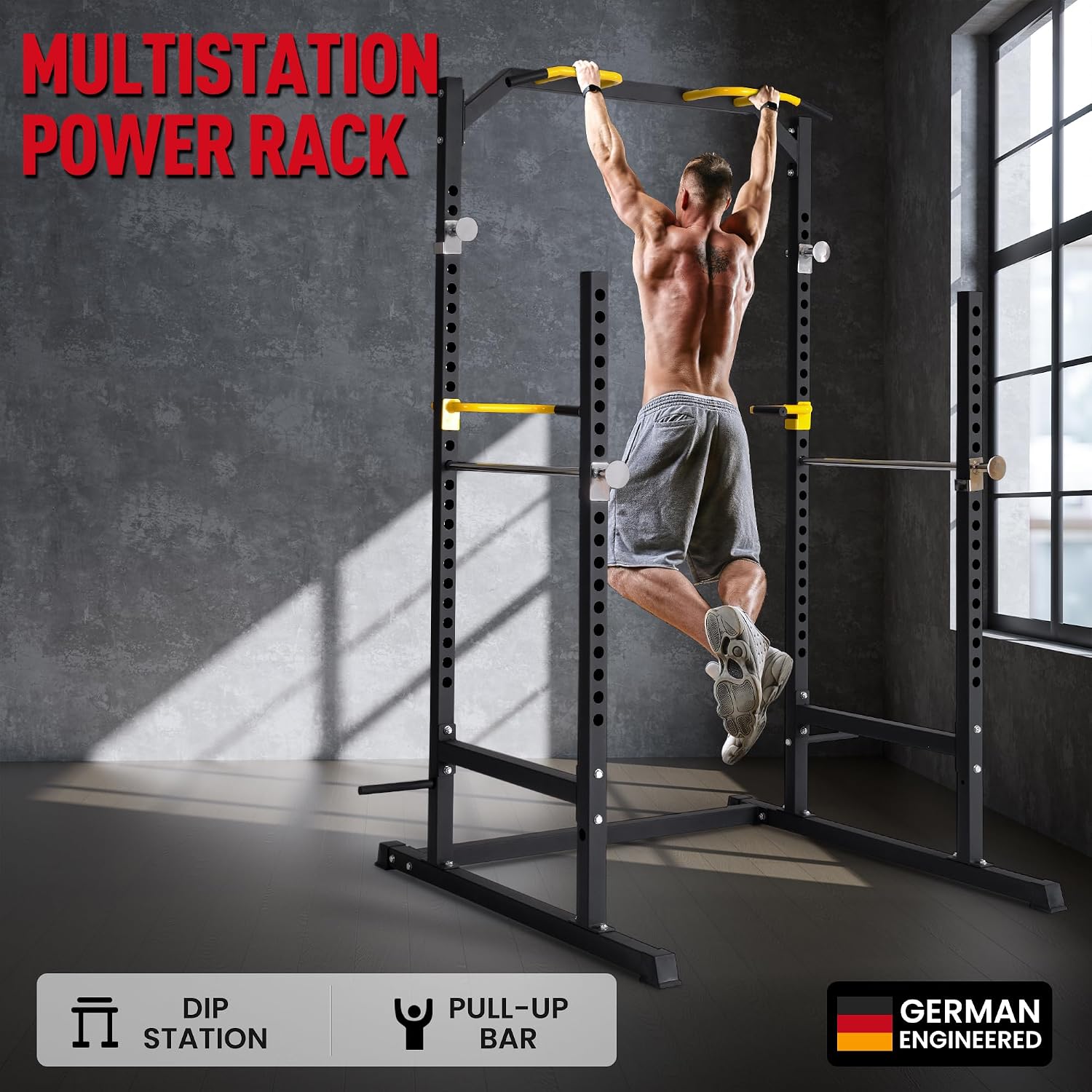 Thumbnail 4 de Ultrasport Power Rack 136x120x210 cm 🏋