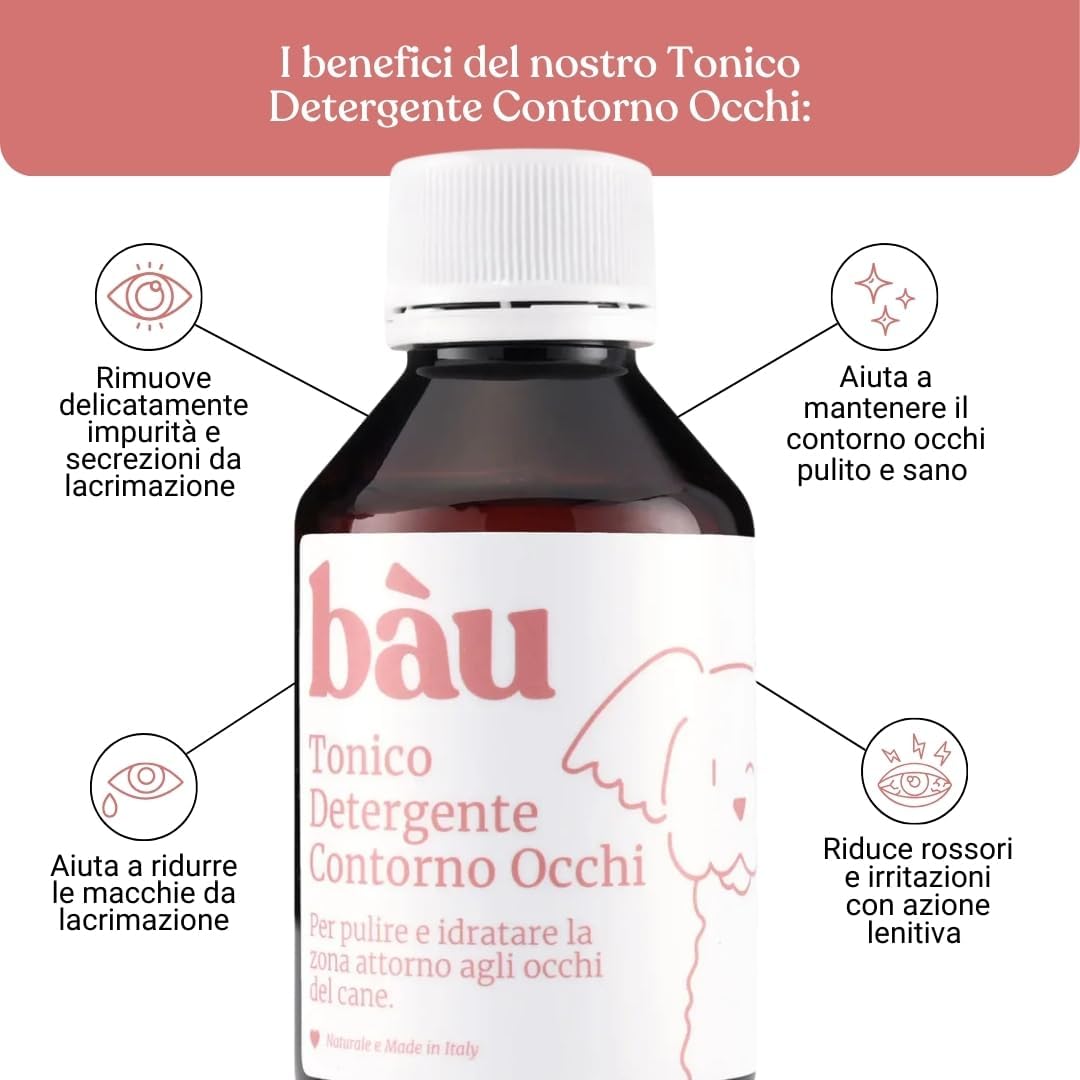 Detalle de Tonico Detergente per Occhi Cane Bau Pulizia Occhi Lacrimazione