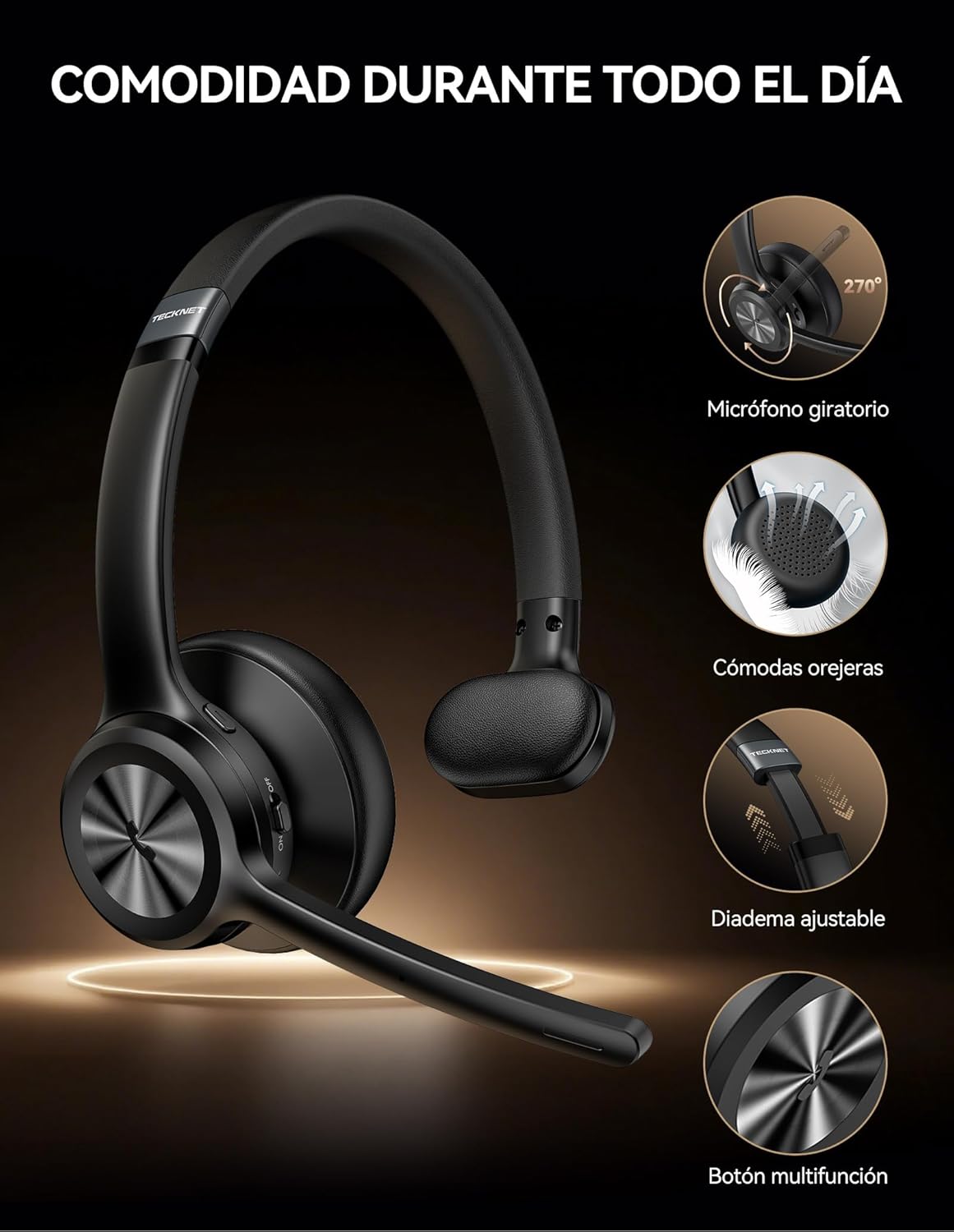 Thumbnail 5 de TECKNET Auriculares Inalámbricos Bluetooth 5.2
