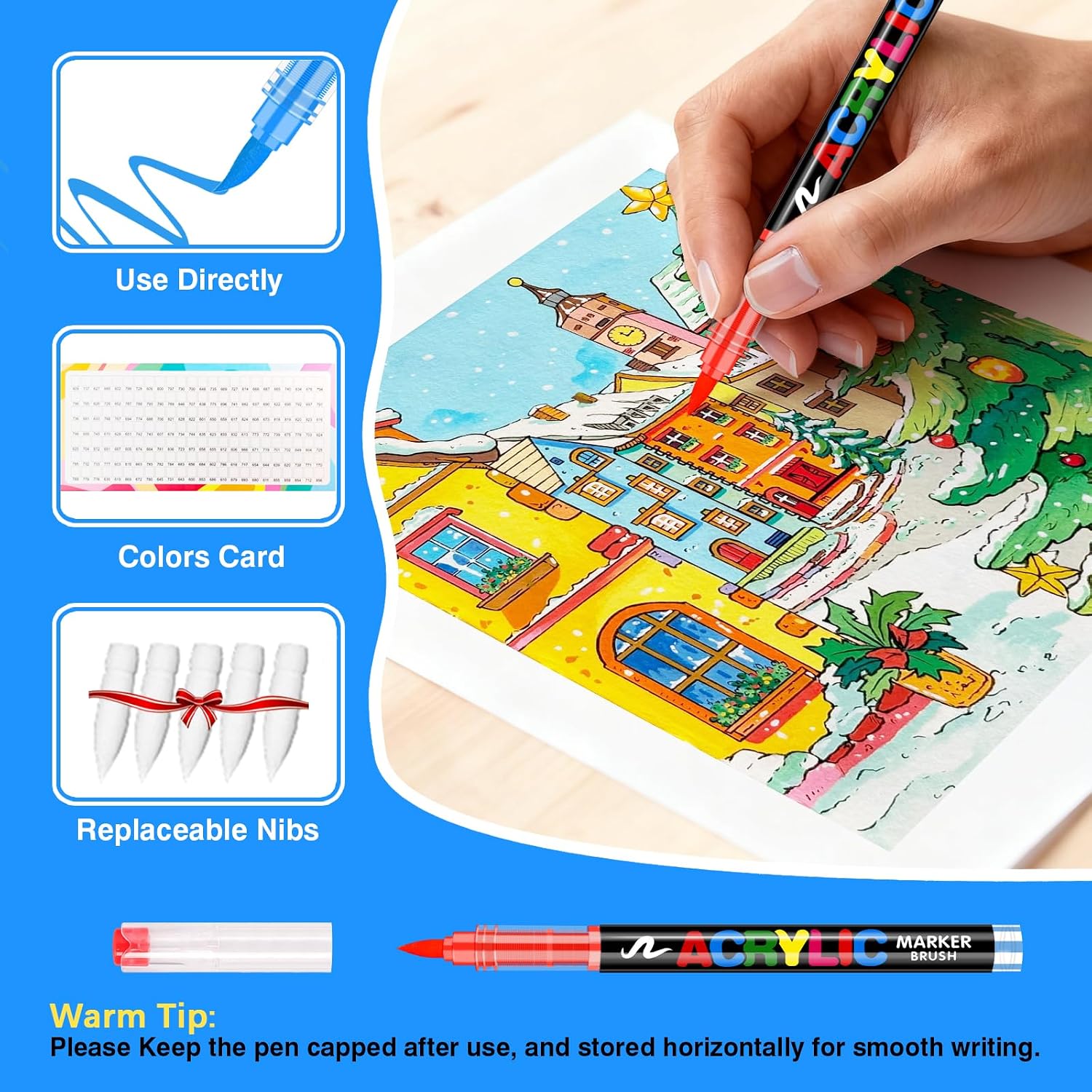 Thumbnail 6 de VAKKI 168 Colour Acrylic Paint Pens for Art 🎨