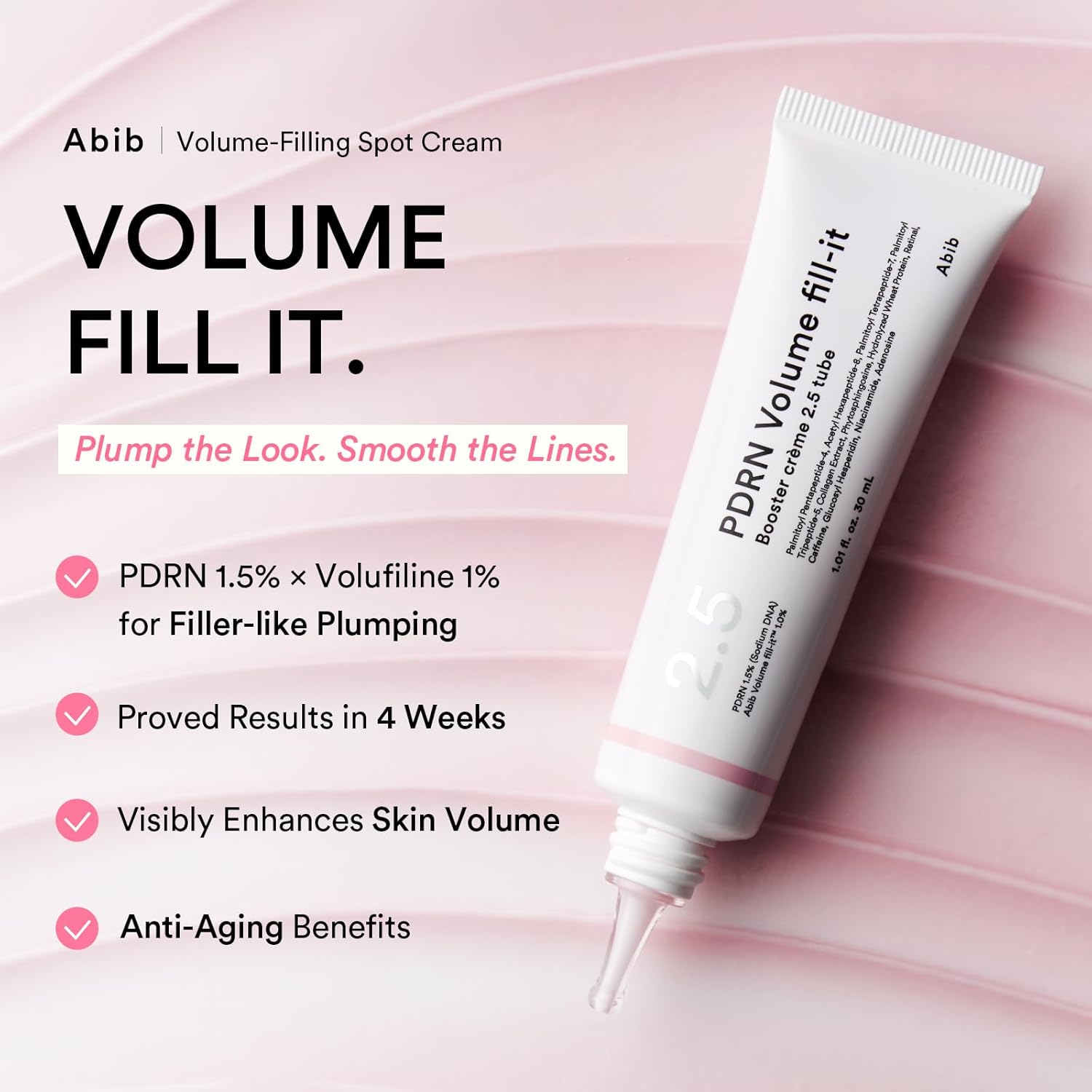 Thumbnail 1 de Abib PDRN Volume fill-it Booster Cream 2.5 tube (1.01 fl oz) for facial volume plumping