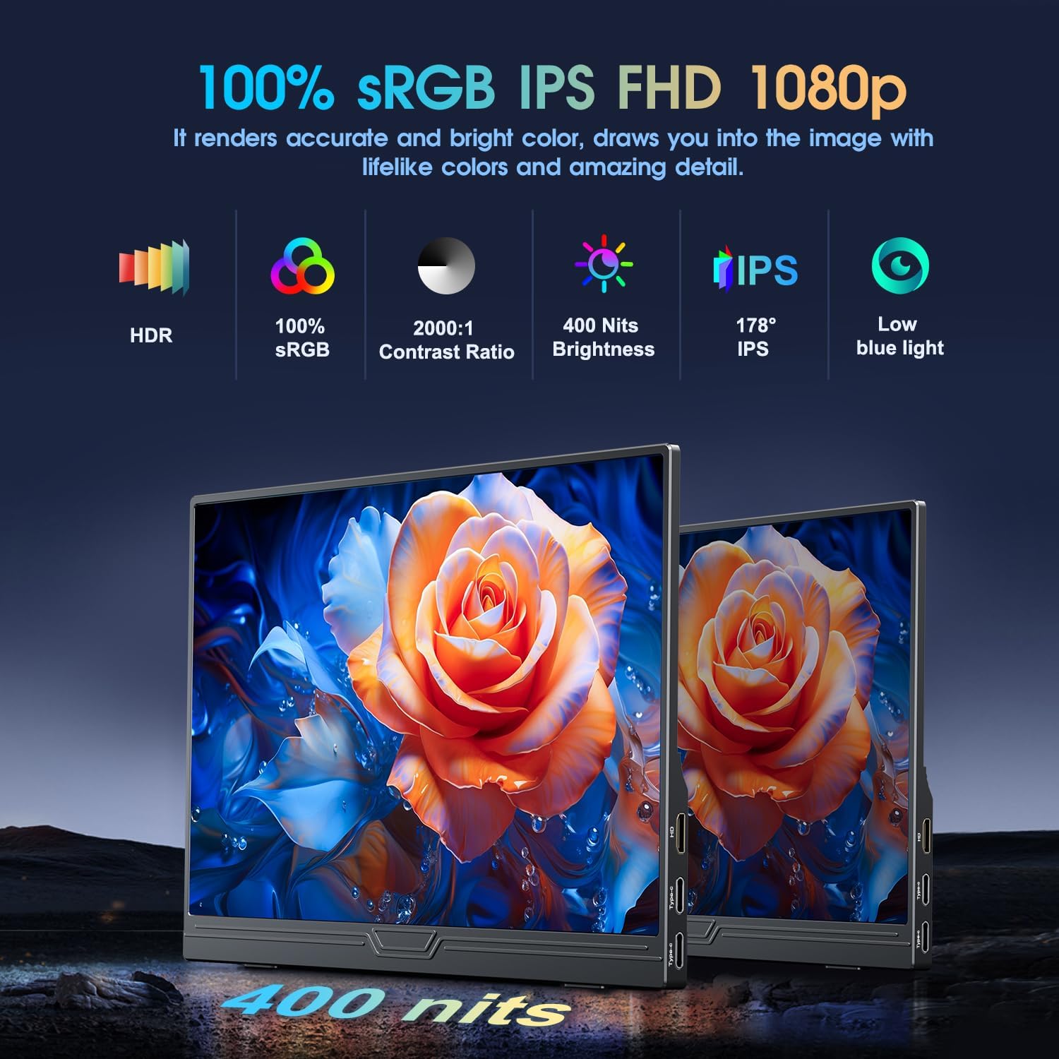 Thumbnail 2 de MOMODS Monitor Portátil 15,6" FHD 1080P IPS