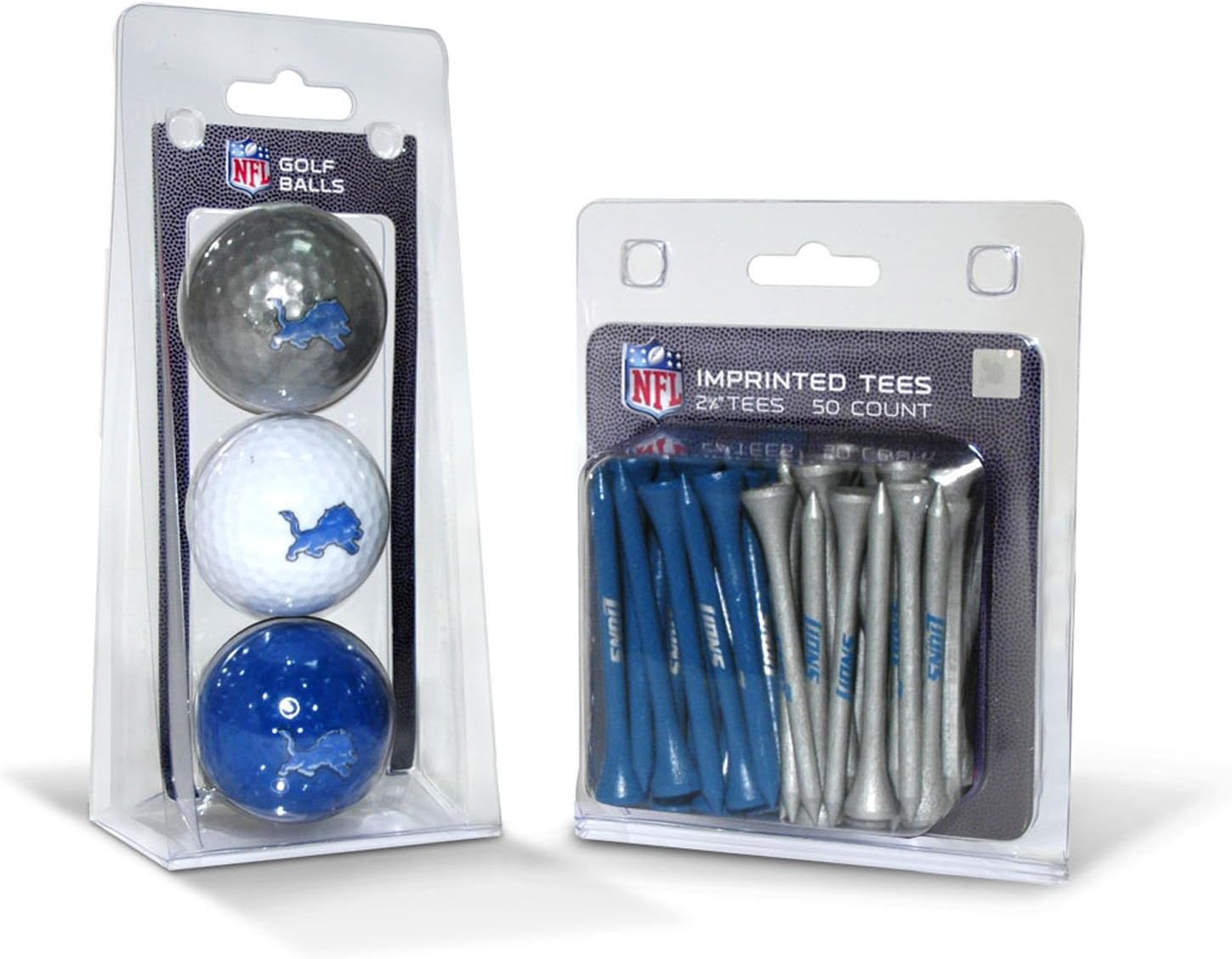 Detalle de Team Golf NFL Kansas City Chiefs logo golf ball and tees bundle (3 golf balls, 50 tees)