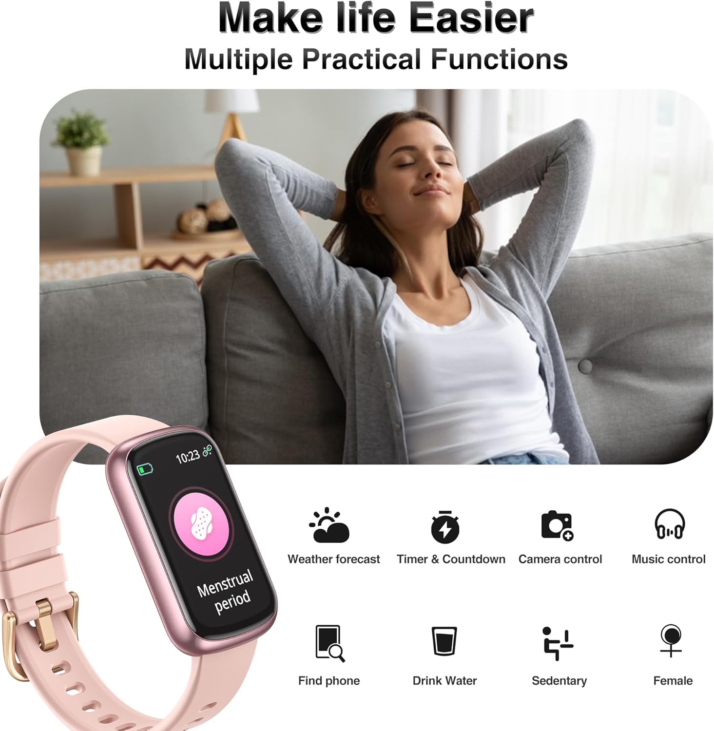 Thumbnail 5 de Fitness Tracker D26E: All‑Round Health & Activity Smartwatch for Android & iPhone