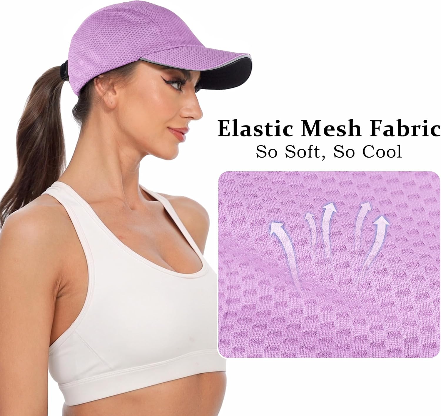 Detalle de GADIEMKENSD Women's Running Cap Mesh