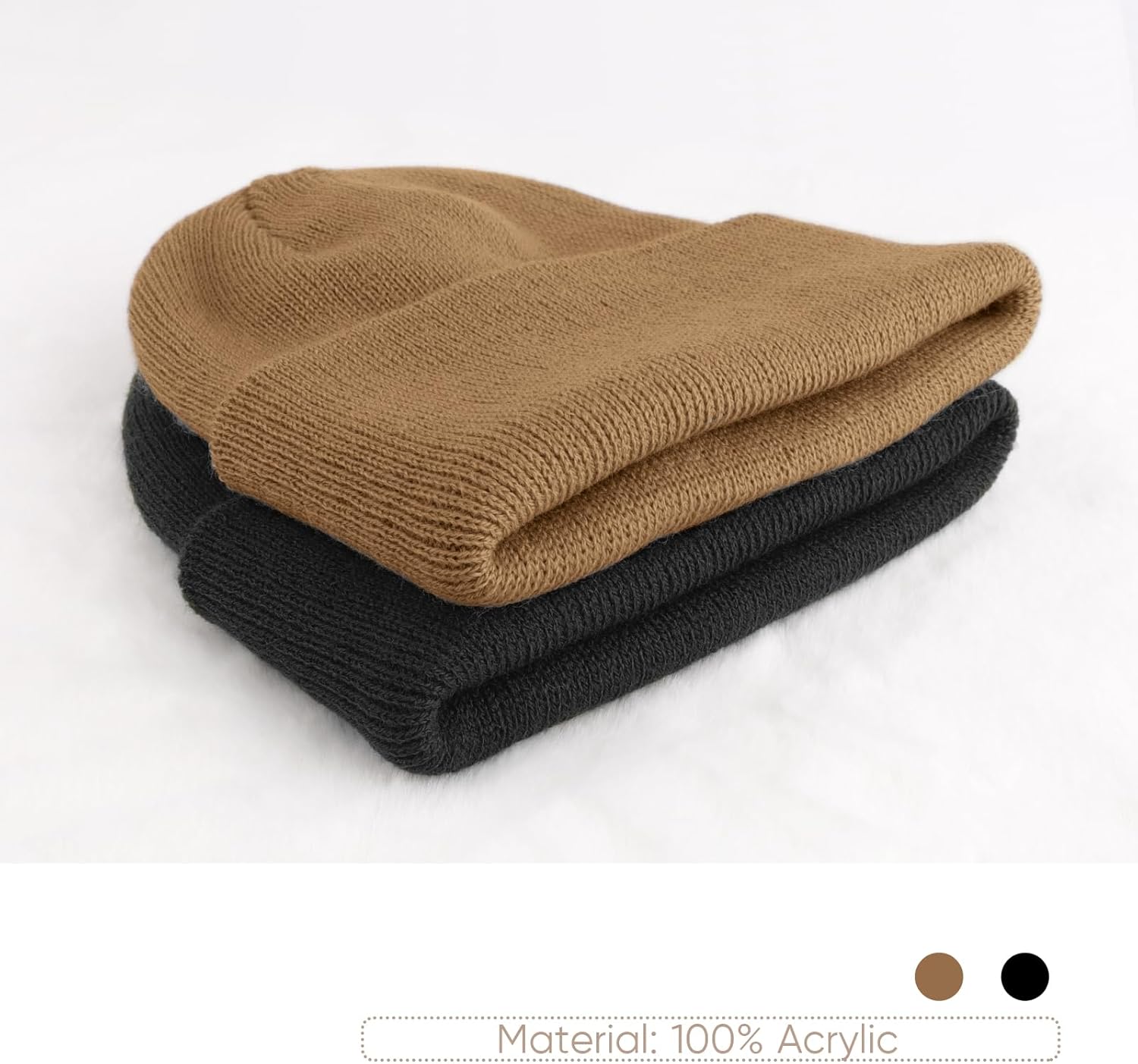 Thumbnail 5 de DRESHOW Toddler Beanie: Warm, Double-Layer Knit Hats for 3 Months–6 Years