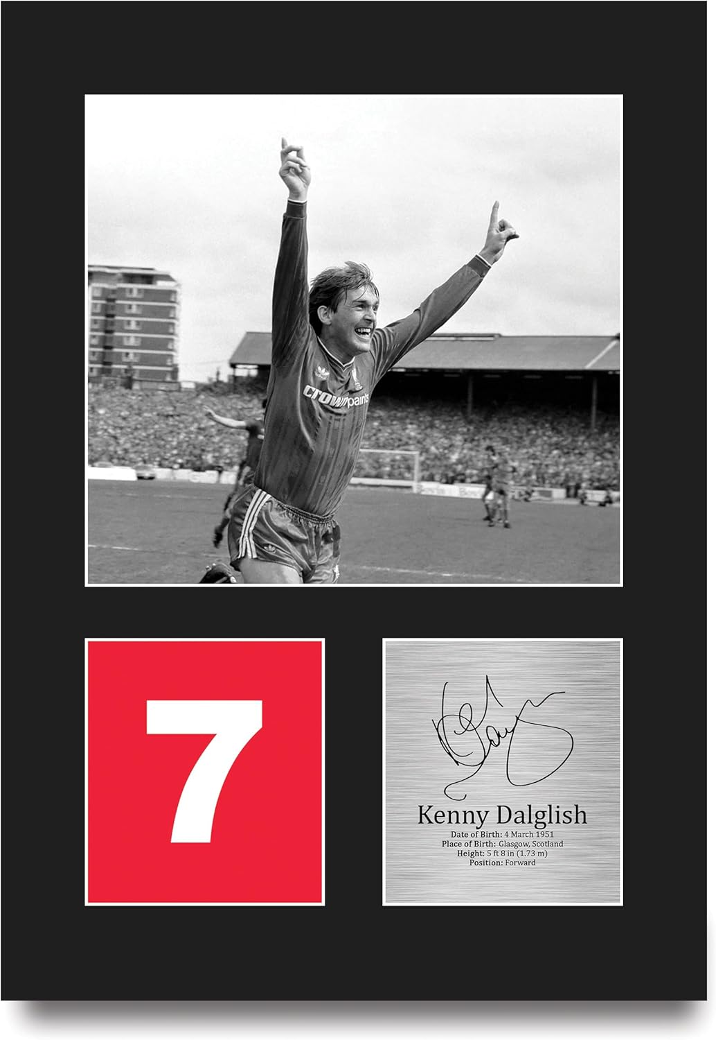 Thumbnail 3 de Kenny Dalglish Liverpool A4 portrait framed signed autograph style picture by HWC Trading