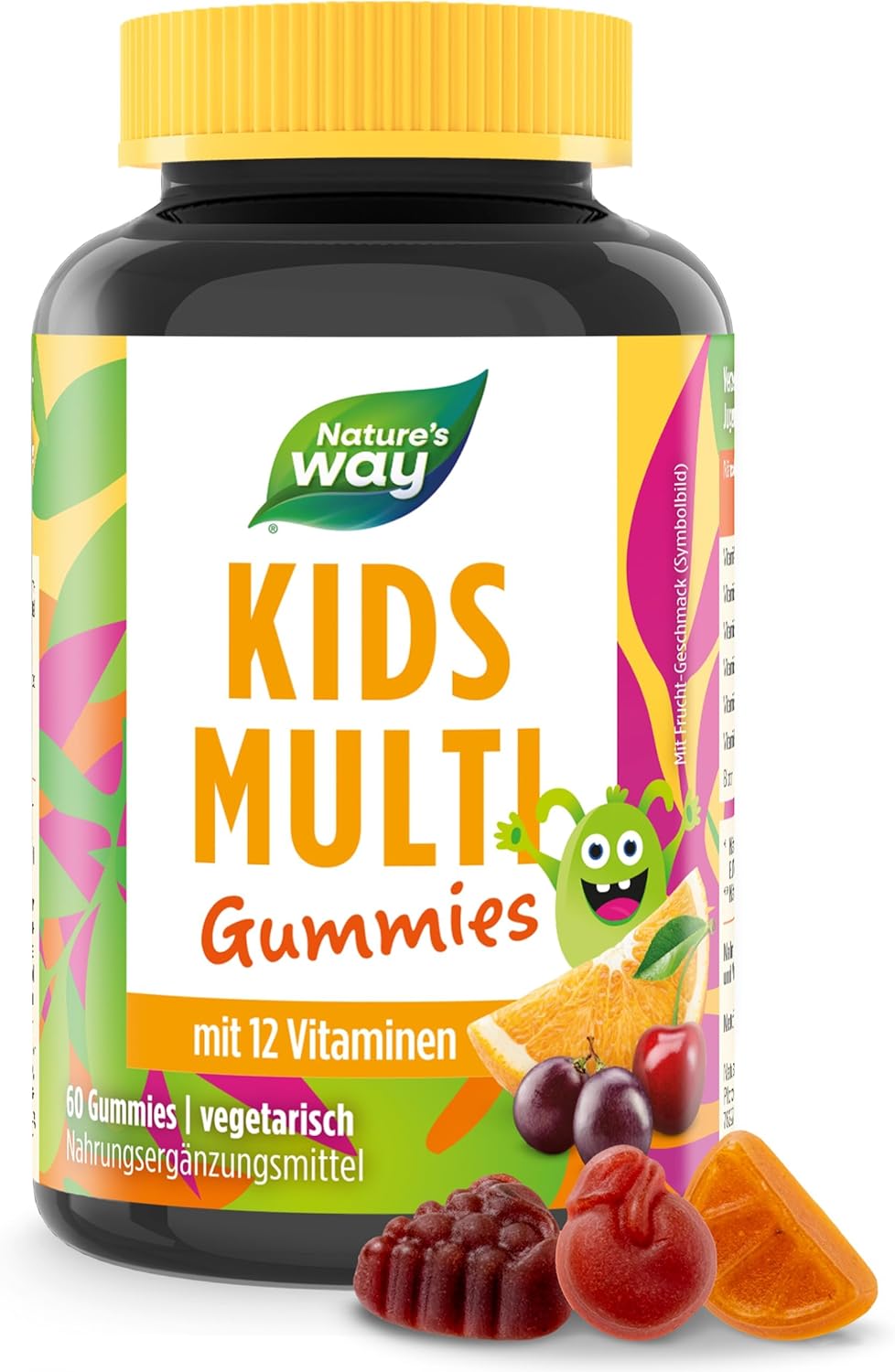 Detalle de Vitamine Kinder Multivitamin Gummibärchen – Immunsystem stärken ab 4 Jahren