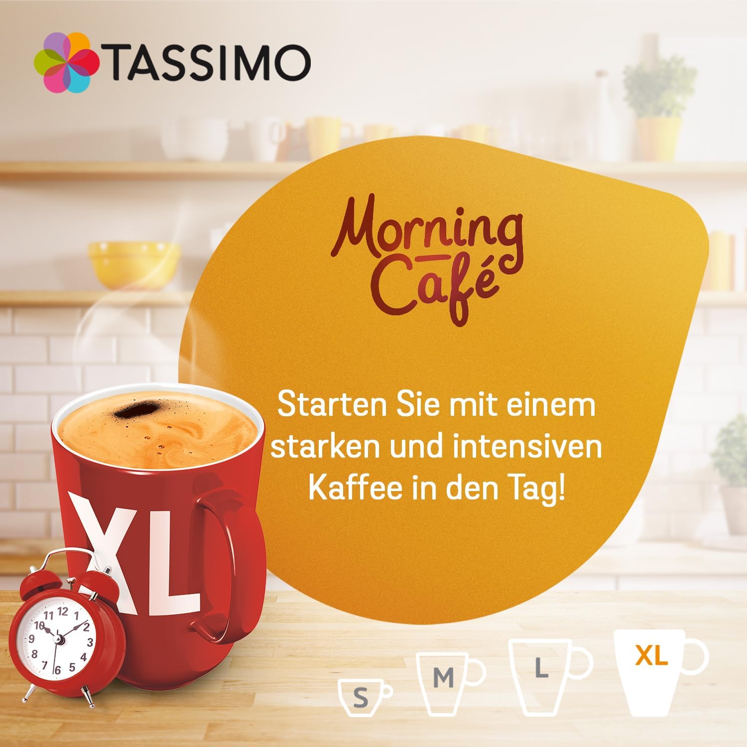 Detalle 2 de Tassimo Morning Café XL Strong & Intense – 105 Kaffeekapseln im Big Pack (5×21 Pads)