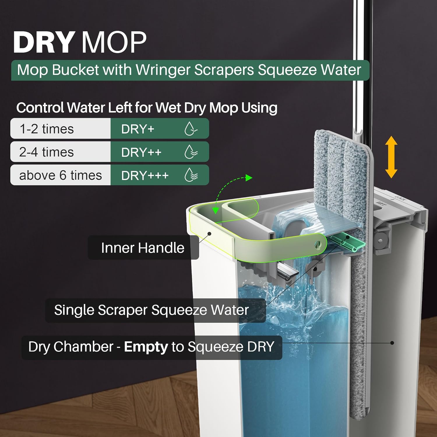 Detalle de JOYMOOP Floor Cleaning Kit with Wet&Dry Mop 🧽