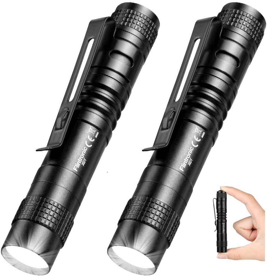 Detalle de flintronic Mini lampe torche 200 lumens, 9 cm 🔦