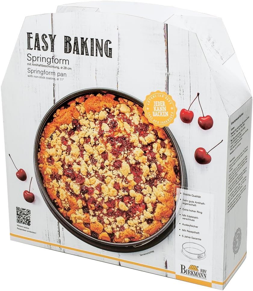 Detalle 2 de RBV Birkmann 881037 Easy Baking – tortownica Ø 28 cm z powłoką nieprzywierającą
