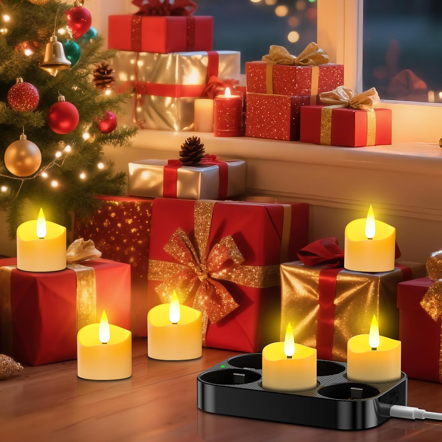 Thumbnail 6 de daphomeu Velas de té LED recargables 100 h