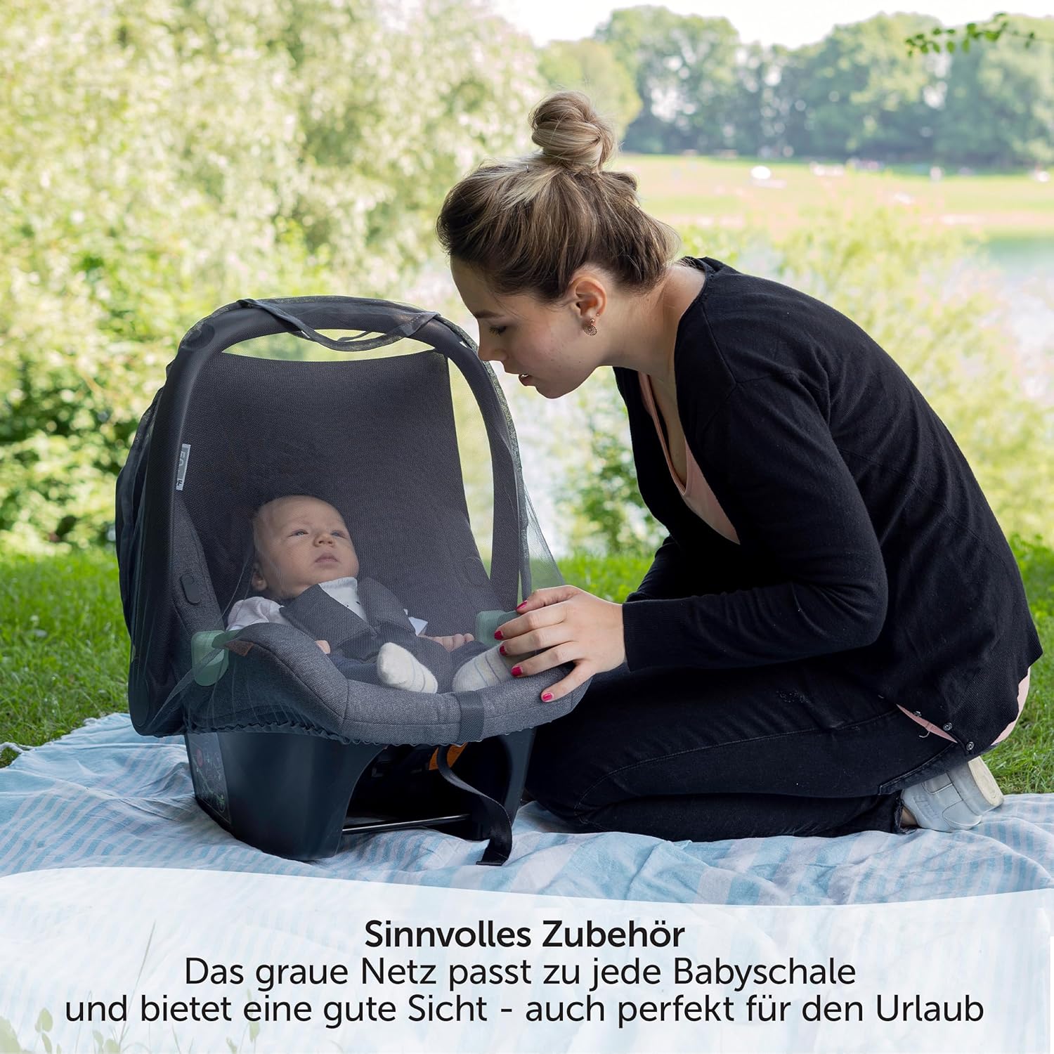 Detalle 2 de Zamboo Insektenschutz Babyschale mit Mückennetz
