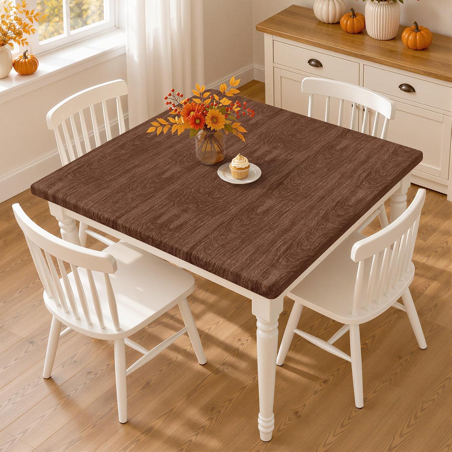Detalle de Smiry Fitted Tablecloth, 42 x 42 Inches