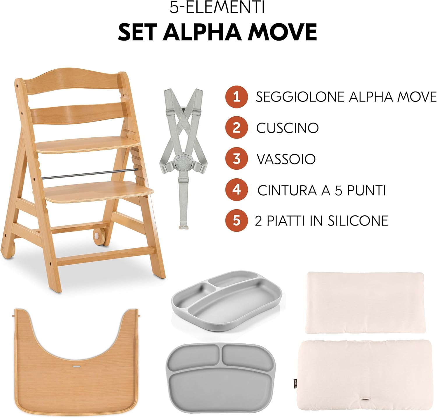 Thumbnail 1 de hauck Seggiolone Alpha+ Move Seggiolone evolutivo