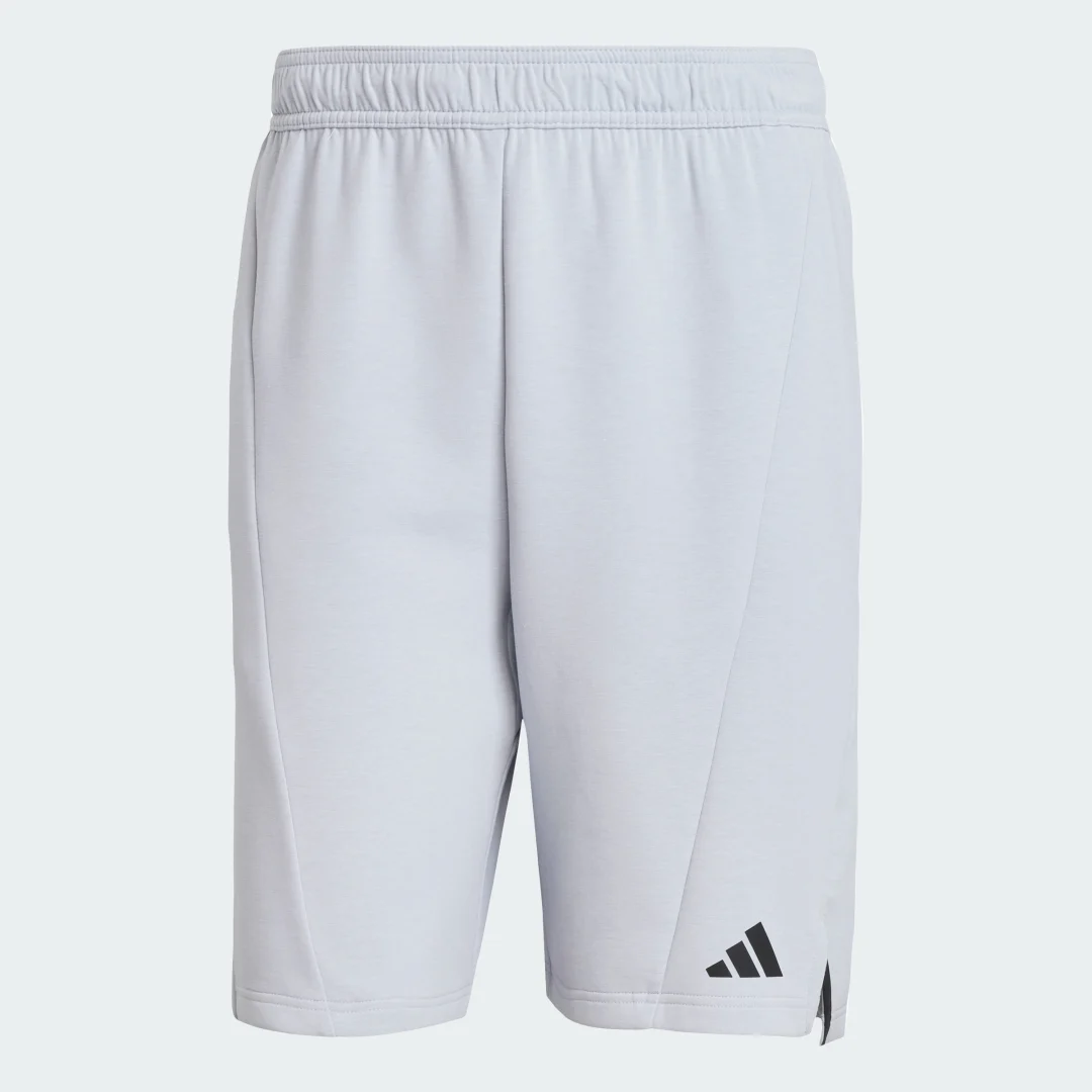 Detalle 2 de Pantalón corto Designed for Training Knit de Adidas (gris)