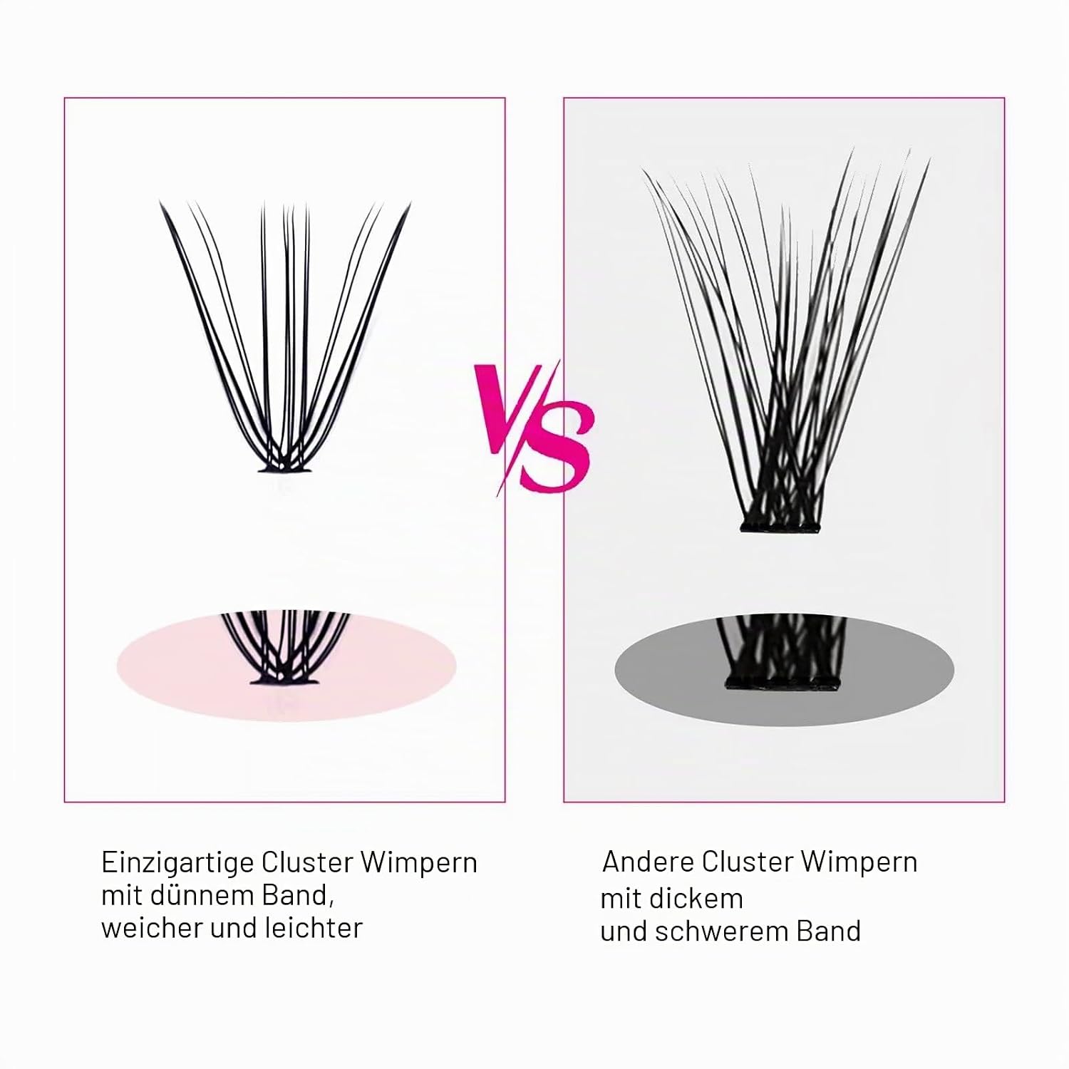 Thumbnail 2 de Wimpern Einzeln Cluster 20D 0.07D Curl 15mm
