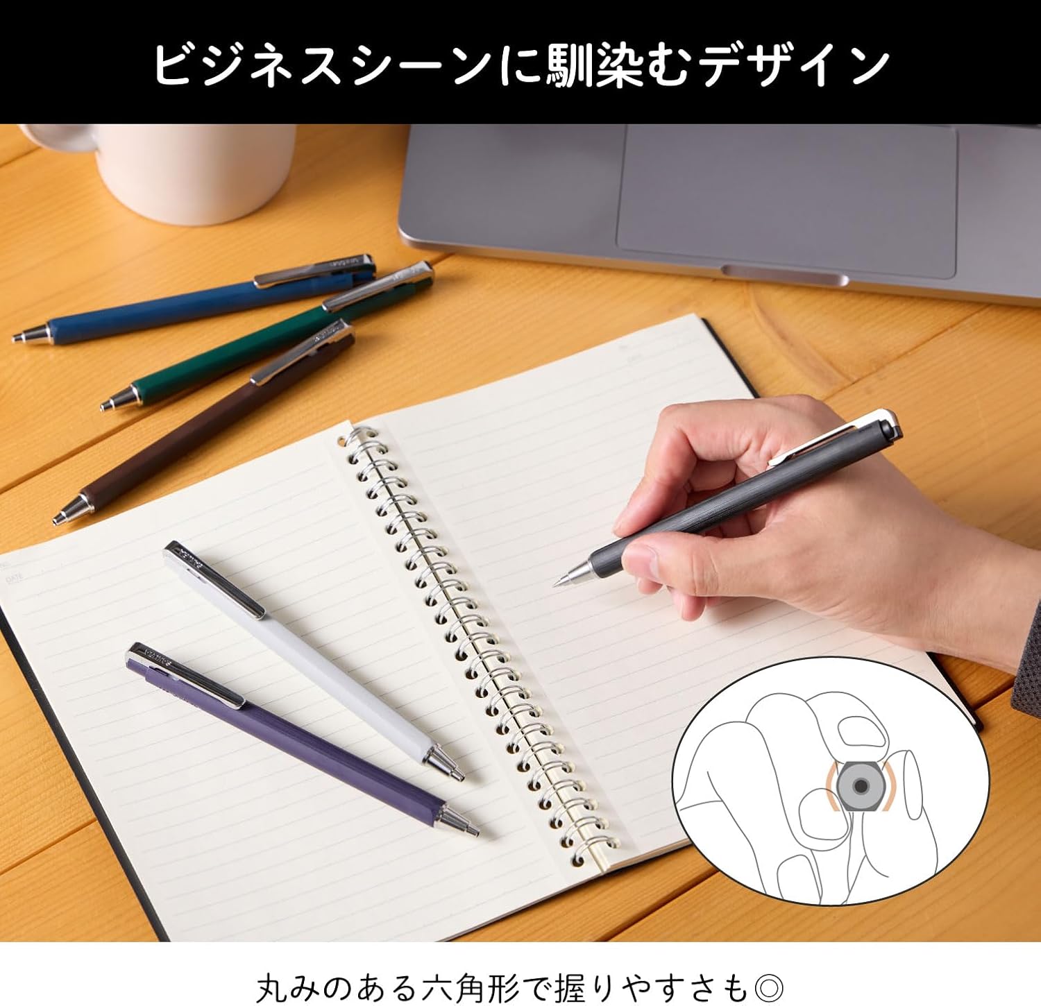 Detalle de サクラクレパス ボールサインiD シングル GBR404-6 ゲルインキボールペン 6色セット