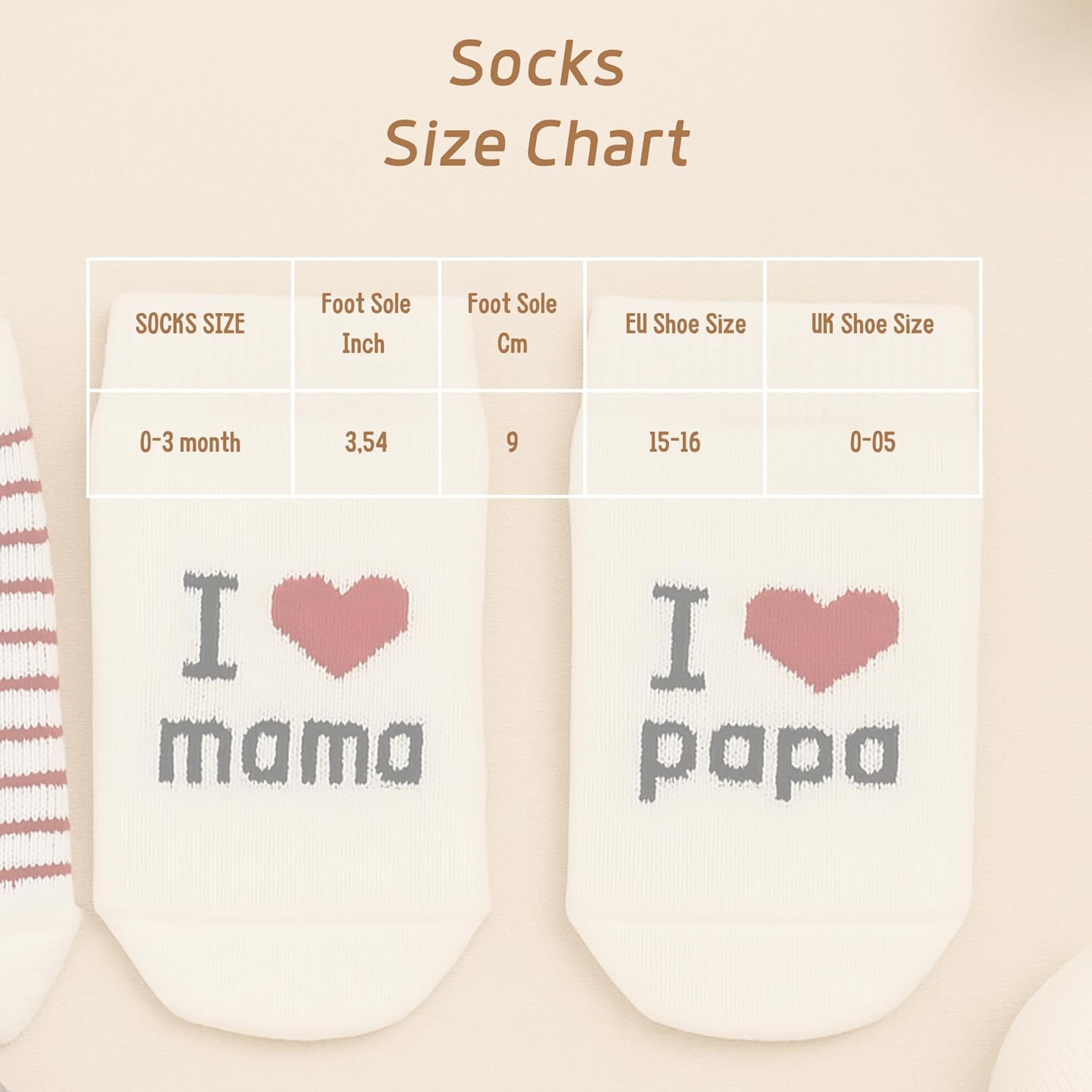 Thumbnail 4 de bistyle Baby Socken Bio-Baumwolle 3 Paar 0-3 Monate