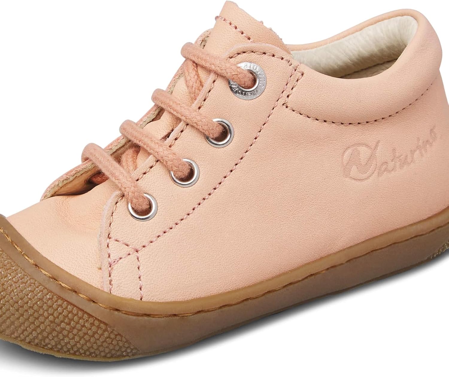 Detalle de Naturino Cocoon Nappa SPAZZ.Sole Honey Soft Peach: sneakers bambina per primi passi