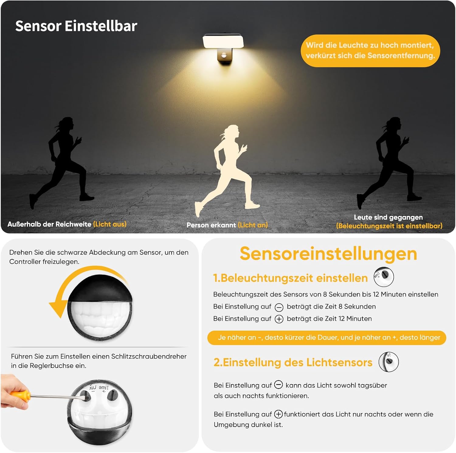 Detalle de brightower 24W Außenwandleuchte 1200 lm