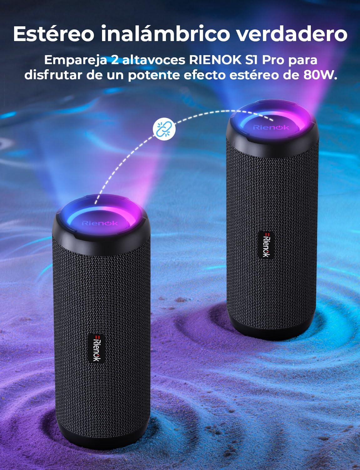 Thumbnail 4 de RIENOK Altavoz Bluetooth 40W 30H