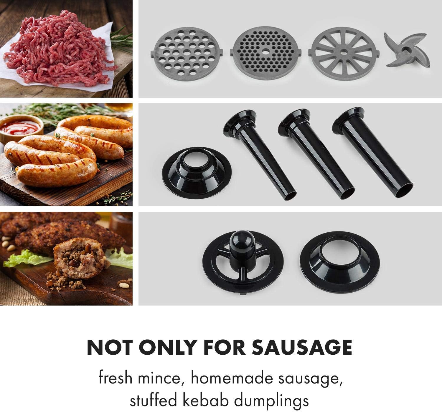 Thumbnail 2 de Klarstein Kraftprotz Picadora de Carne 700W, 2 Velocidades 🥩