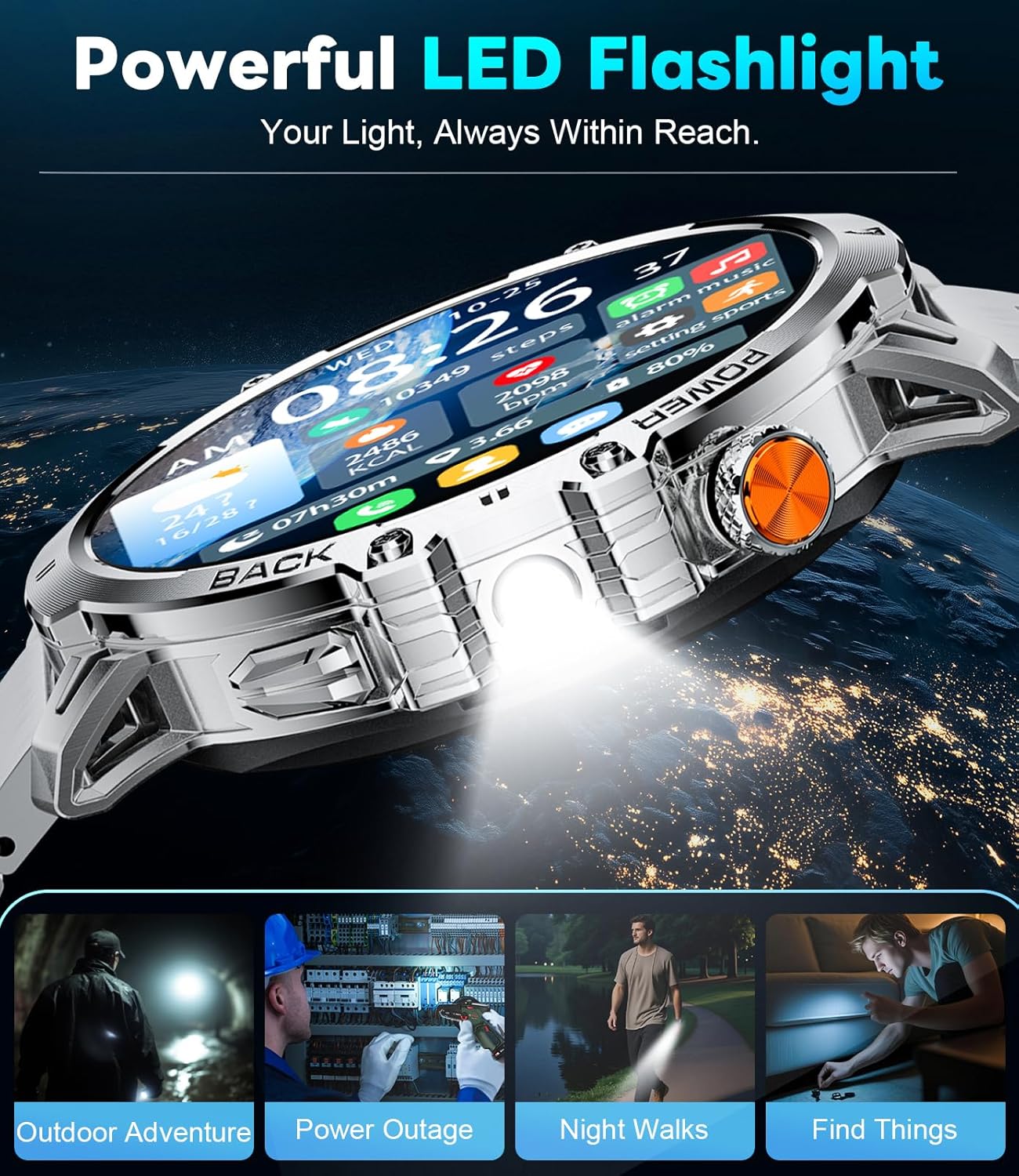Detalle de LIGEMI Smart Watch 1.85-inch HD