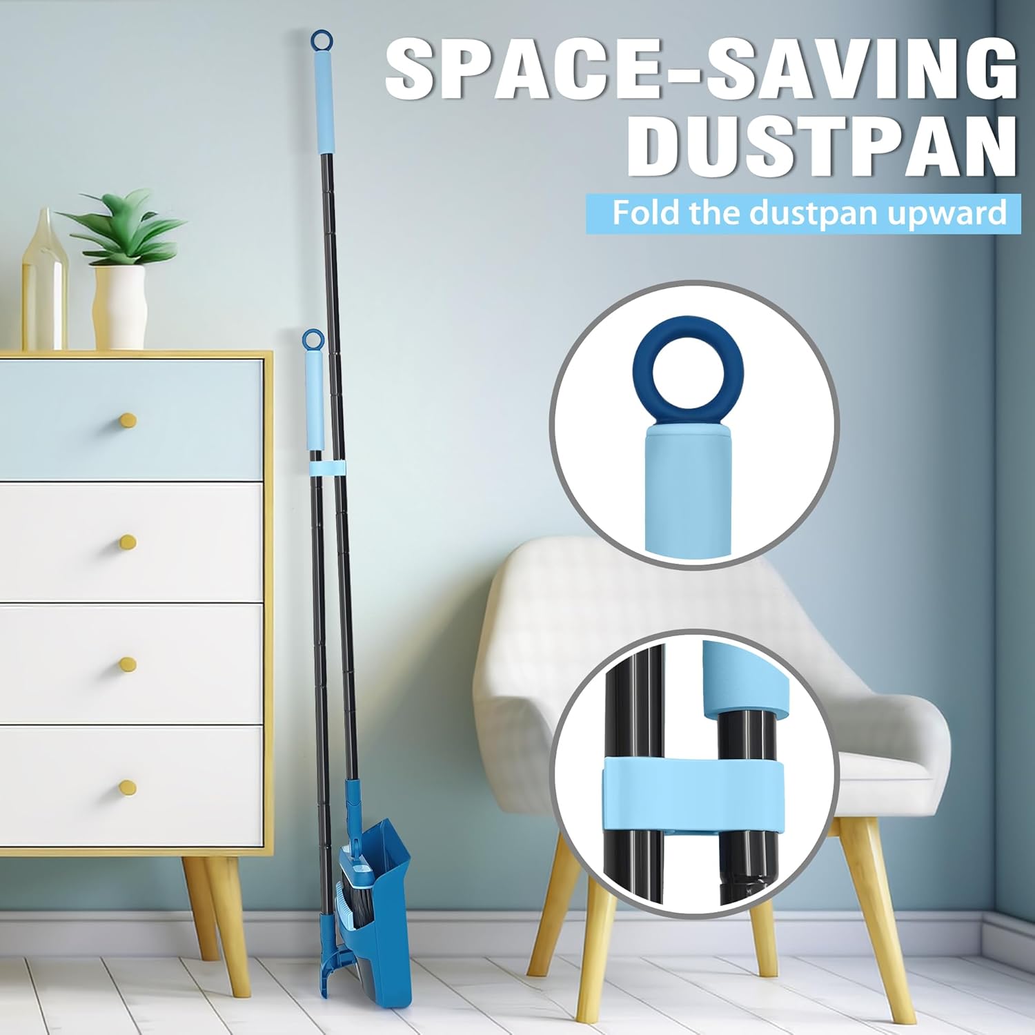 Thumbnail 4 de JEHONN Besen-Set mit 138 cm Stiel