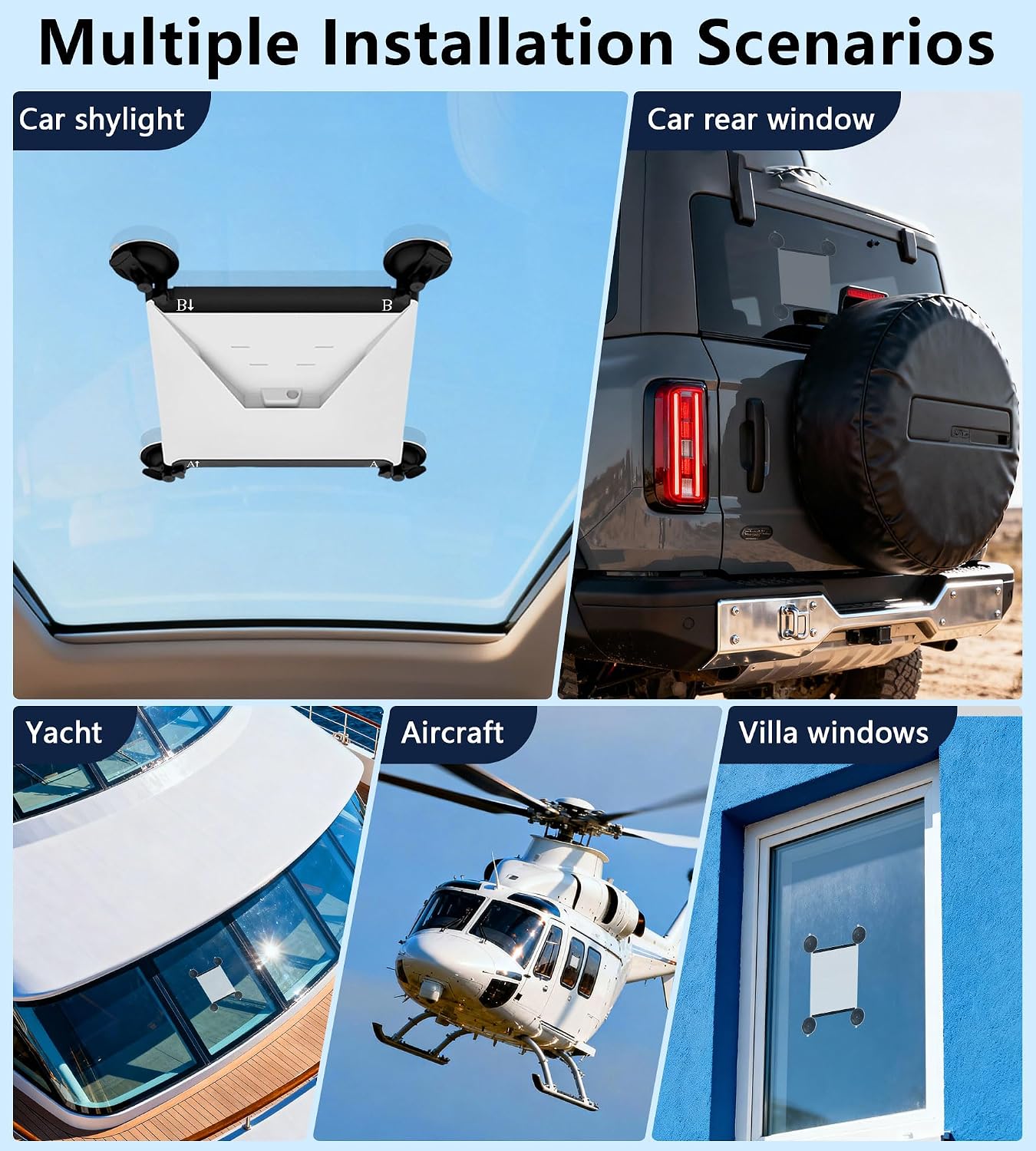 Thumbnail 6 de MEKEET Starlink Mini Suction Cup Mount for Window (Black) — strong-grip, vibration-resistant car/sunroof/ RV mount