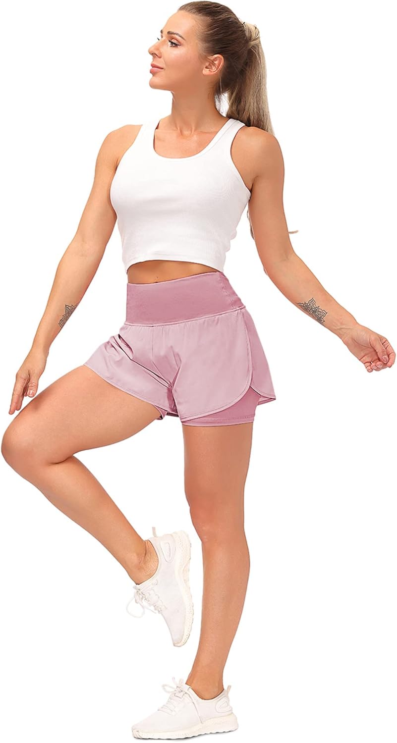 Thumbnail 3 de Tincini Women’s 2 in 1 Shorts – Summer Running and Gym Wear (2 in 1 Design)