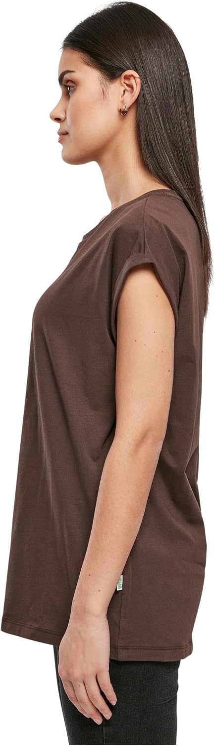 Detalle de Urban Classics T-shirt organique pour femme à manches courtes, noir (taille Large)