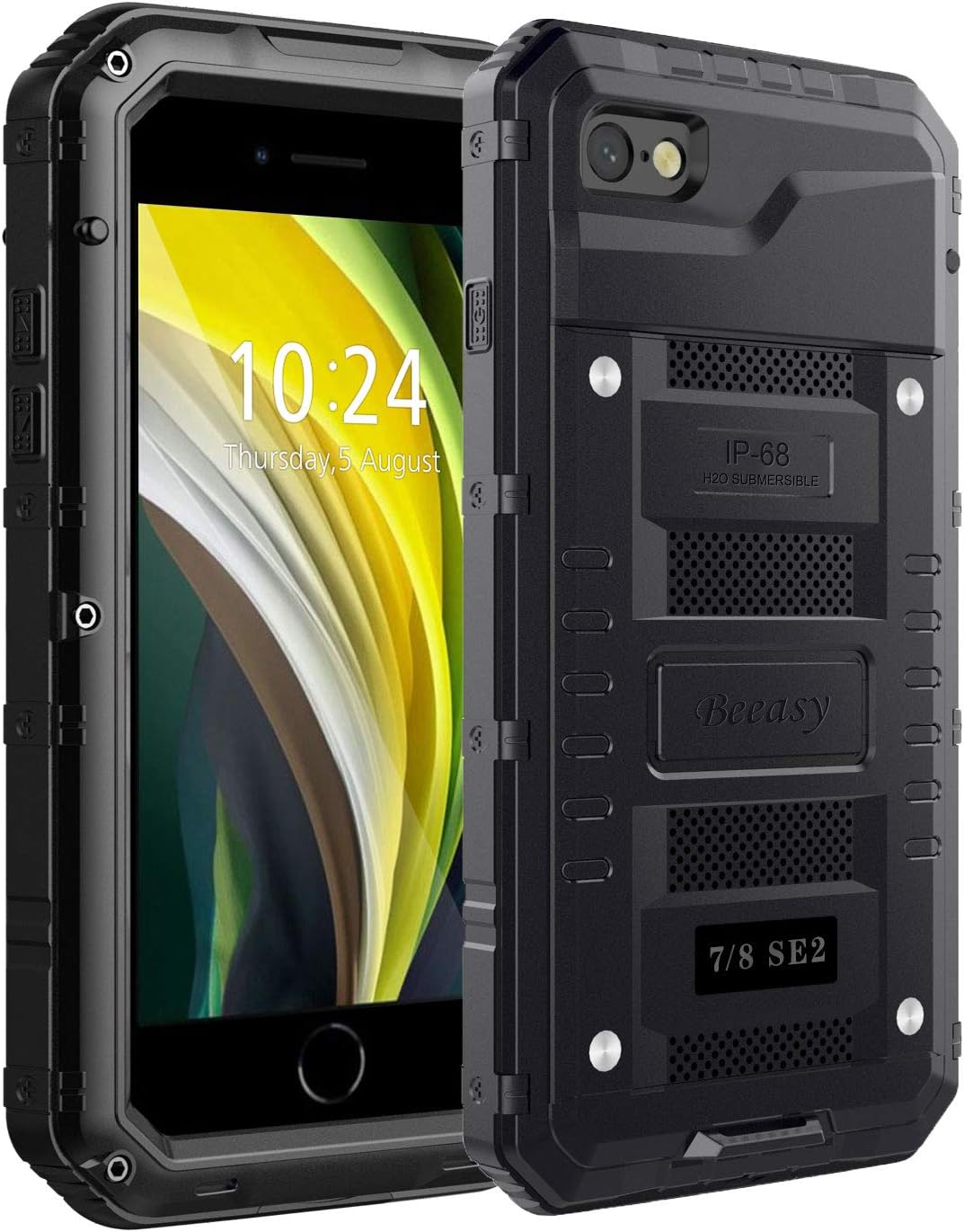 Detalle de Beeasy Case for iPhone SE 2022/SE 2020 – Shockproof, Waterproof & Full-Body Protection