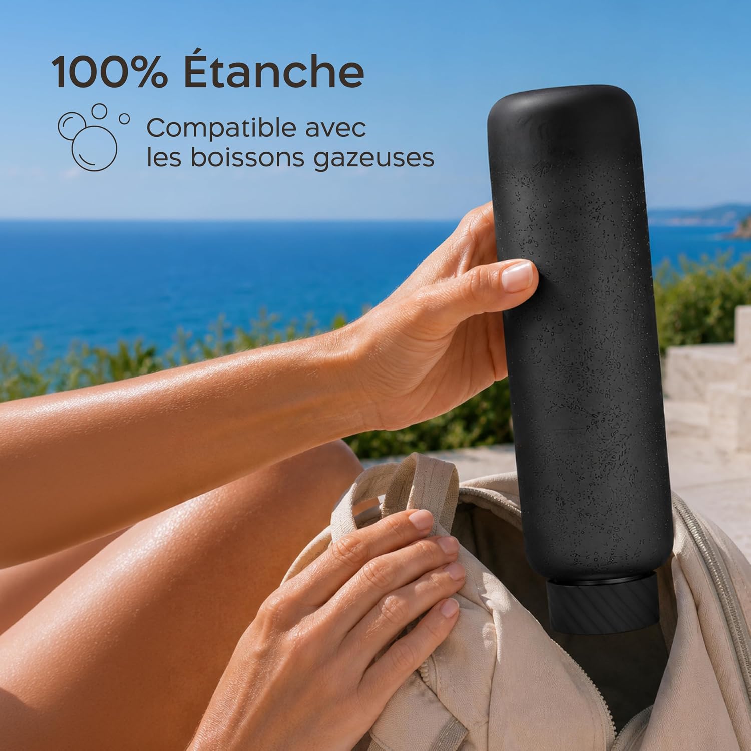 Detalle de Twinzee Gourde 1L Tritan – Anti-fuite, sans BPA – Vert Forêt