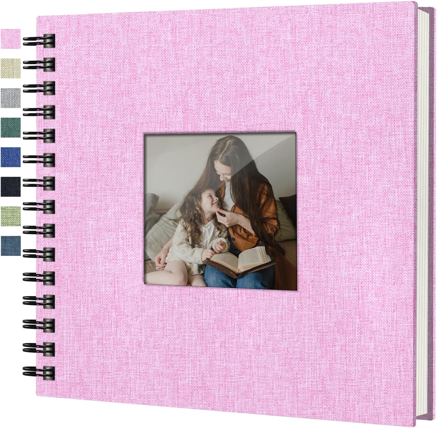 Detalle de popotop KCJTB001 8x8 Scrapbook Photo Album, 60 Pages, Linen Cover