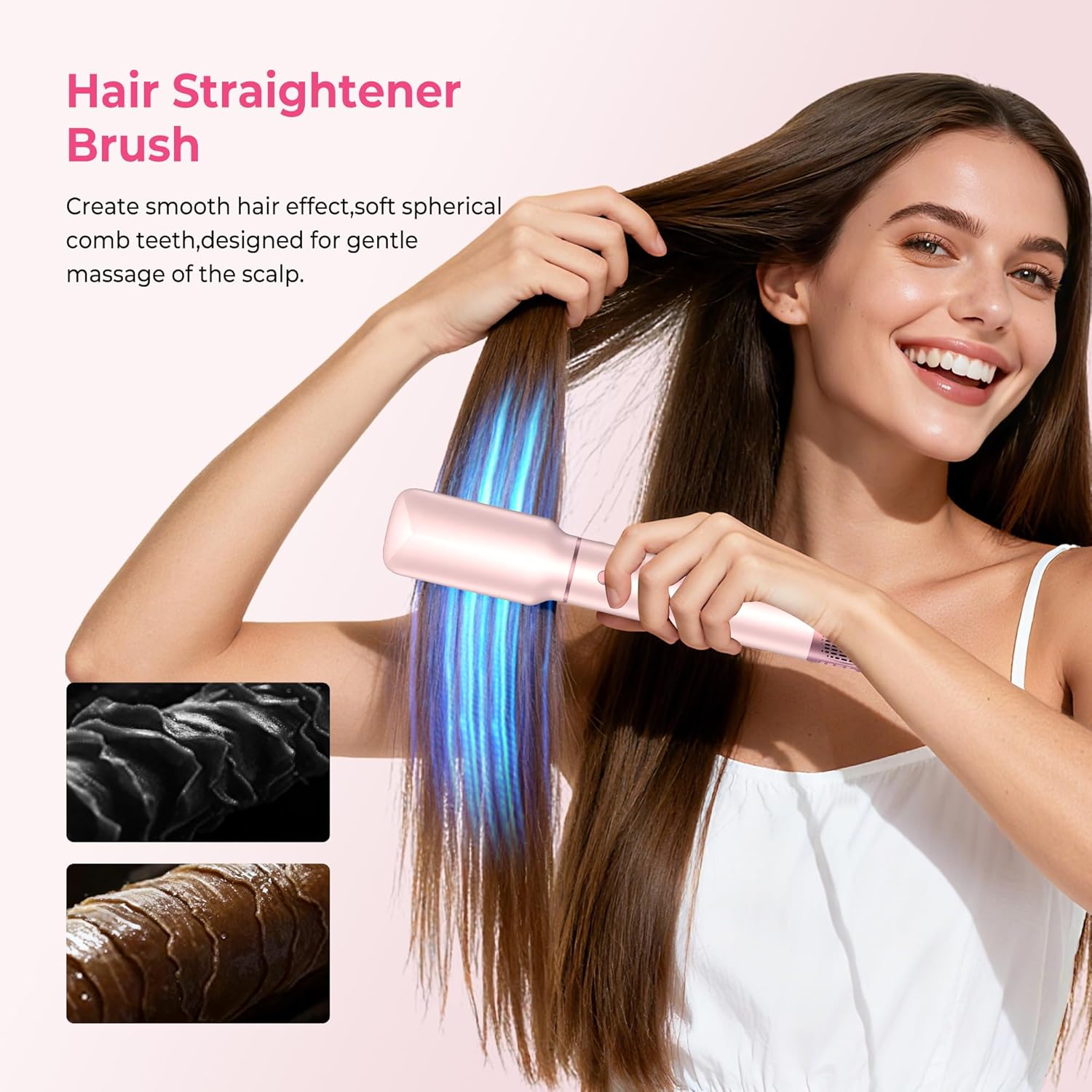 Thumbnail 4 de Atopskins 5 in 1 Hair Dryer Brush Set with Detachable Hot Air Styler (Pink)