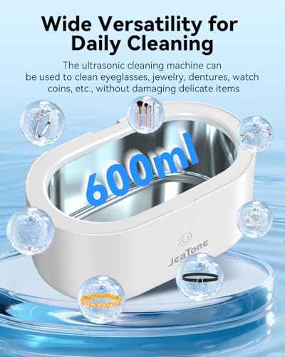 Thumbnail 3 de JeaTone Ultrasonic Jewellery Cleaner Machine, 600ML: Deep Clean in Minutes