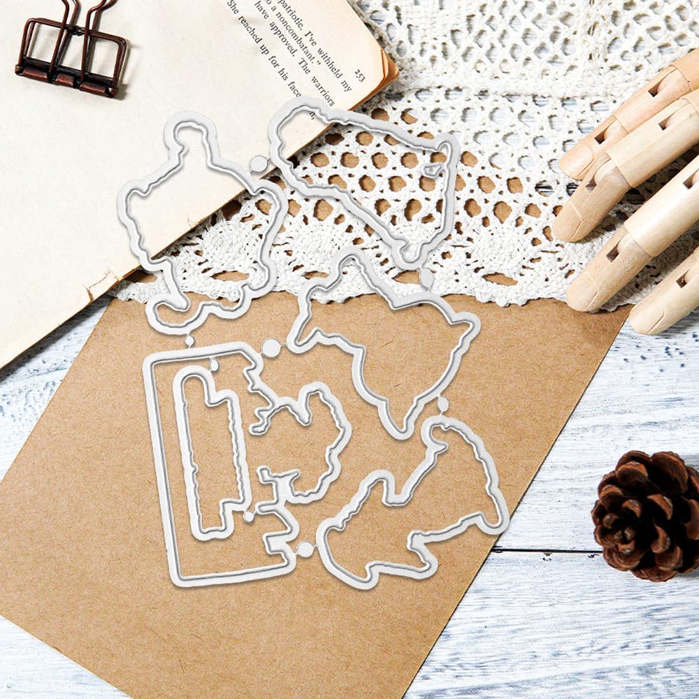 Detalle de FUGUT Dog Stamps and Dies 7.08 × 5.11 in